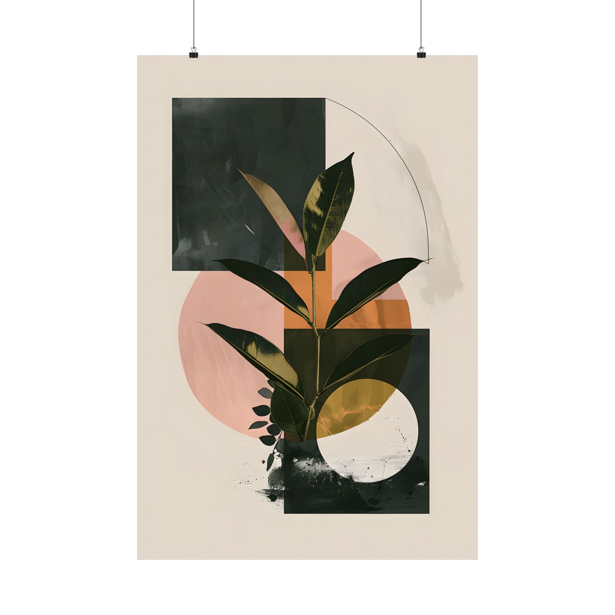 Blush Geometry Leafscape