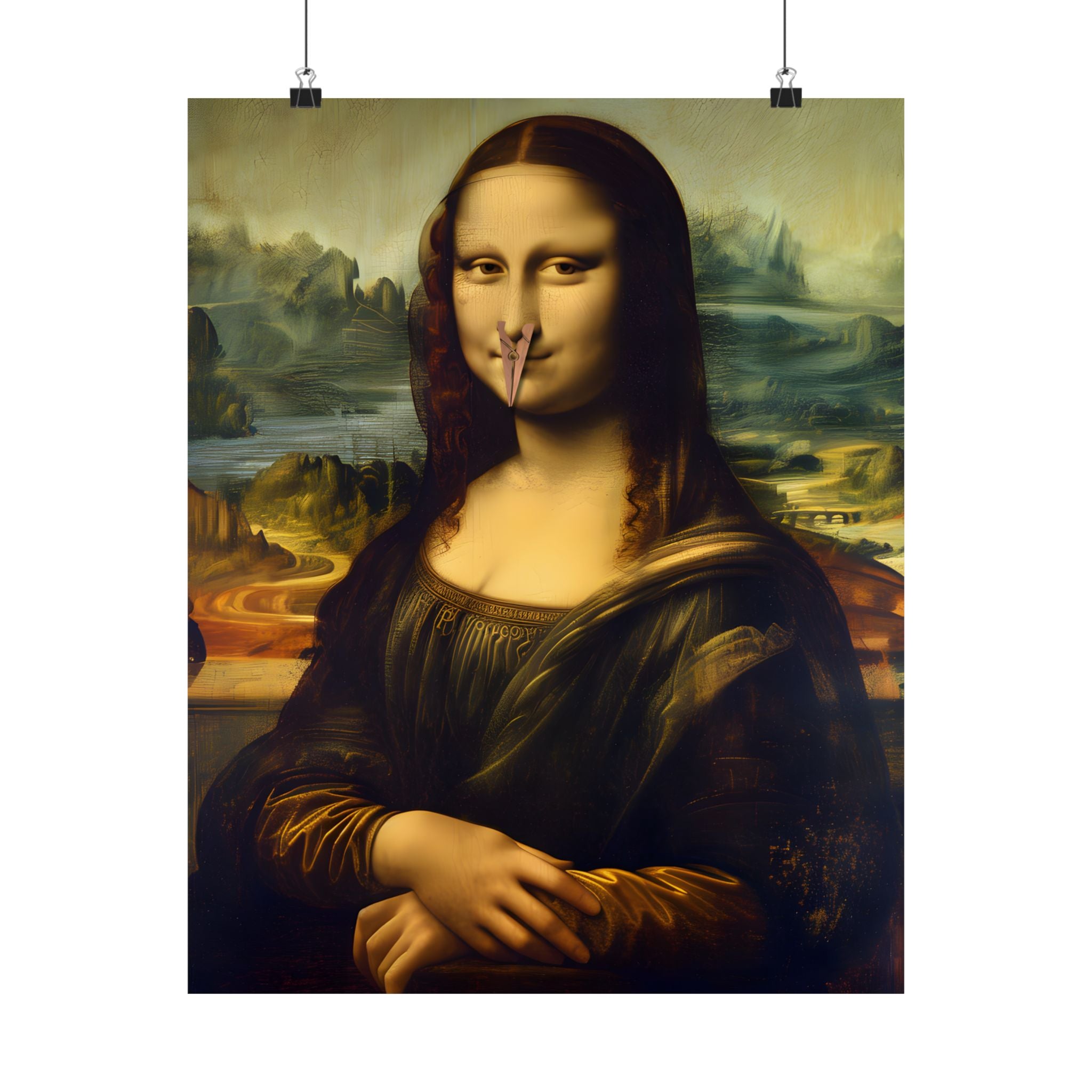 Mona Lisa Nose Peg Gag