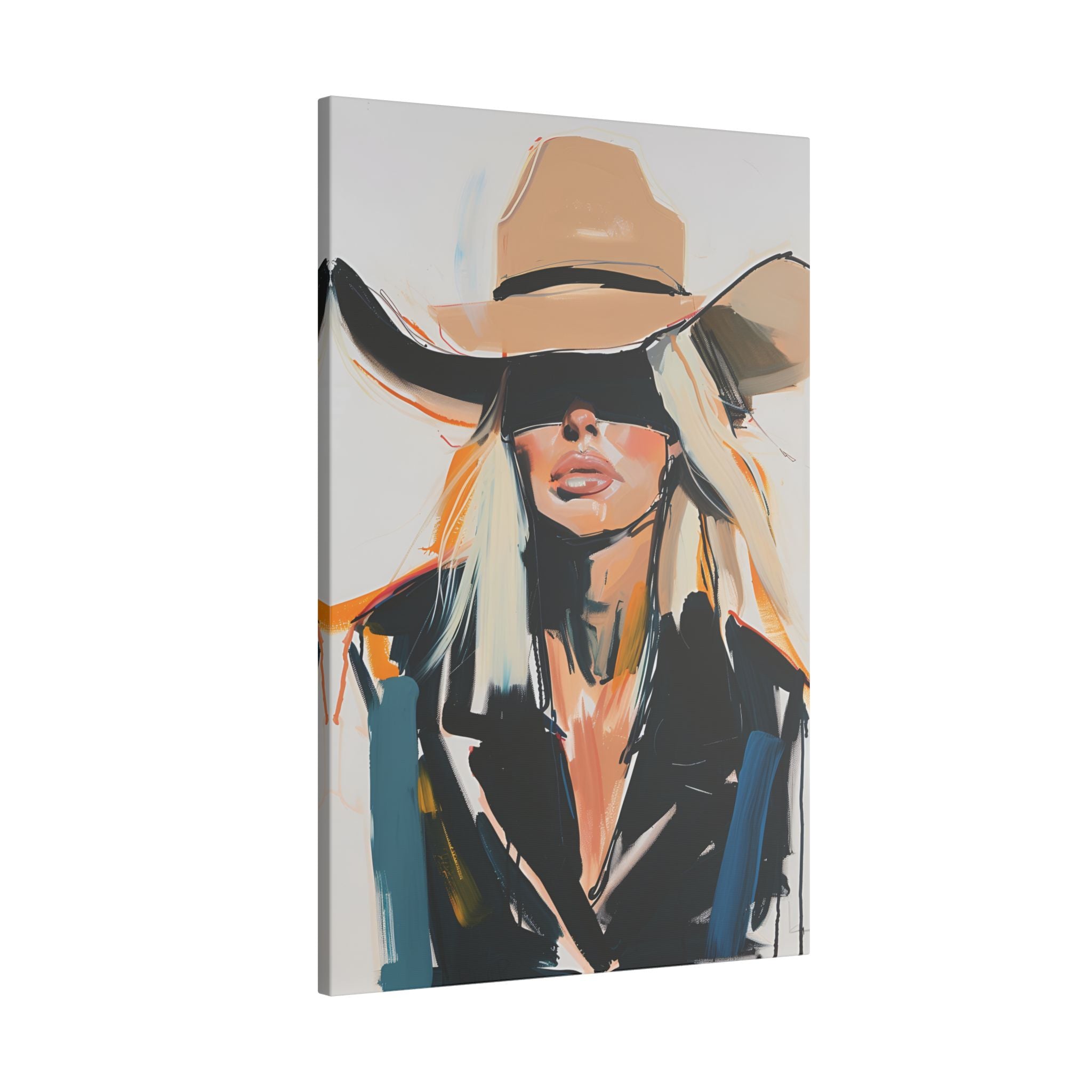 .75" Matte Canvas - Blindfolded Cowgirl Charm