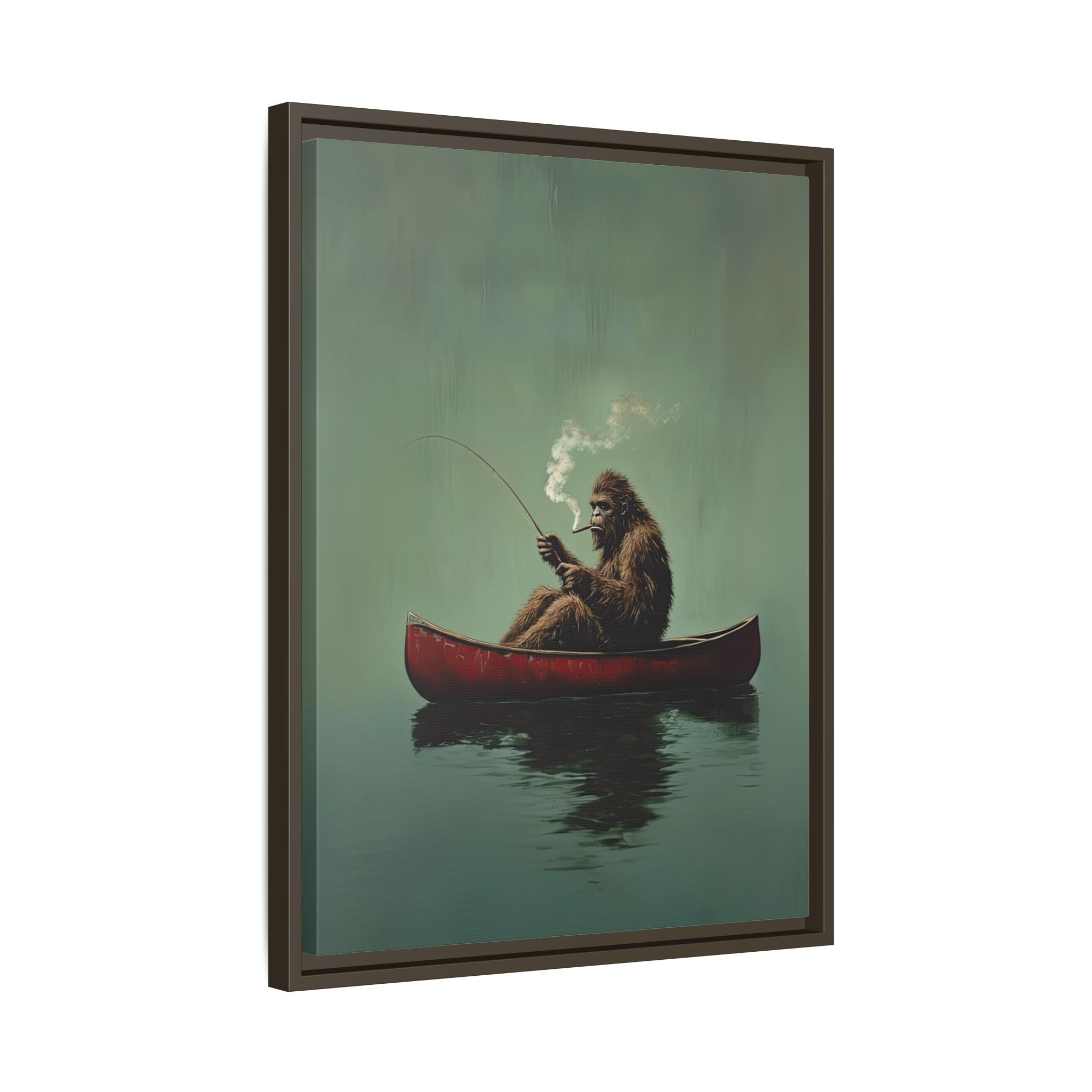 Framed Canvas - Bigfoot Canoe Adventure