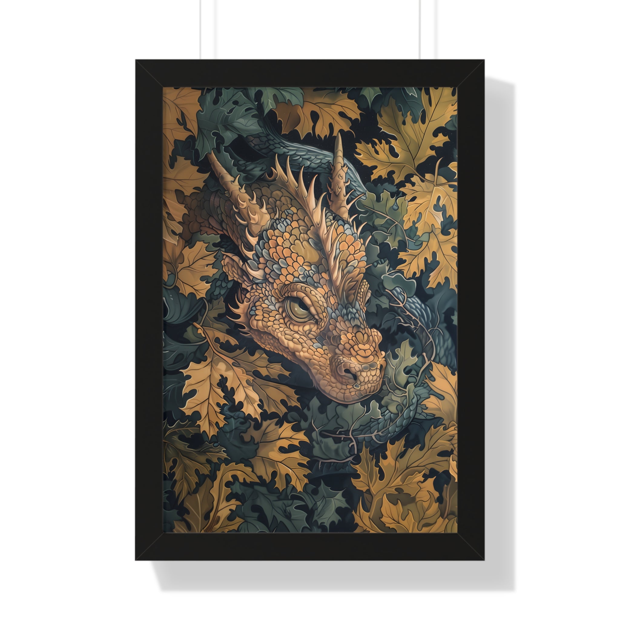 Framed Paper Print - Enchanted Forest Dragon