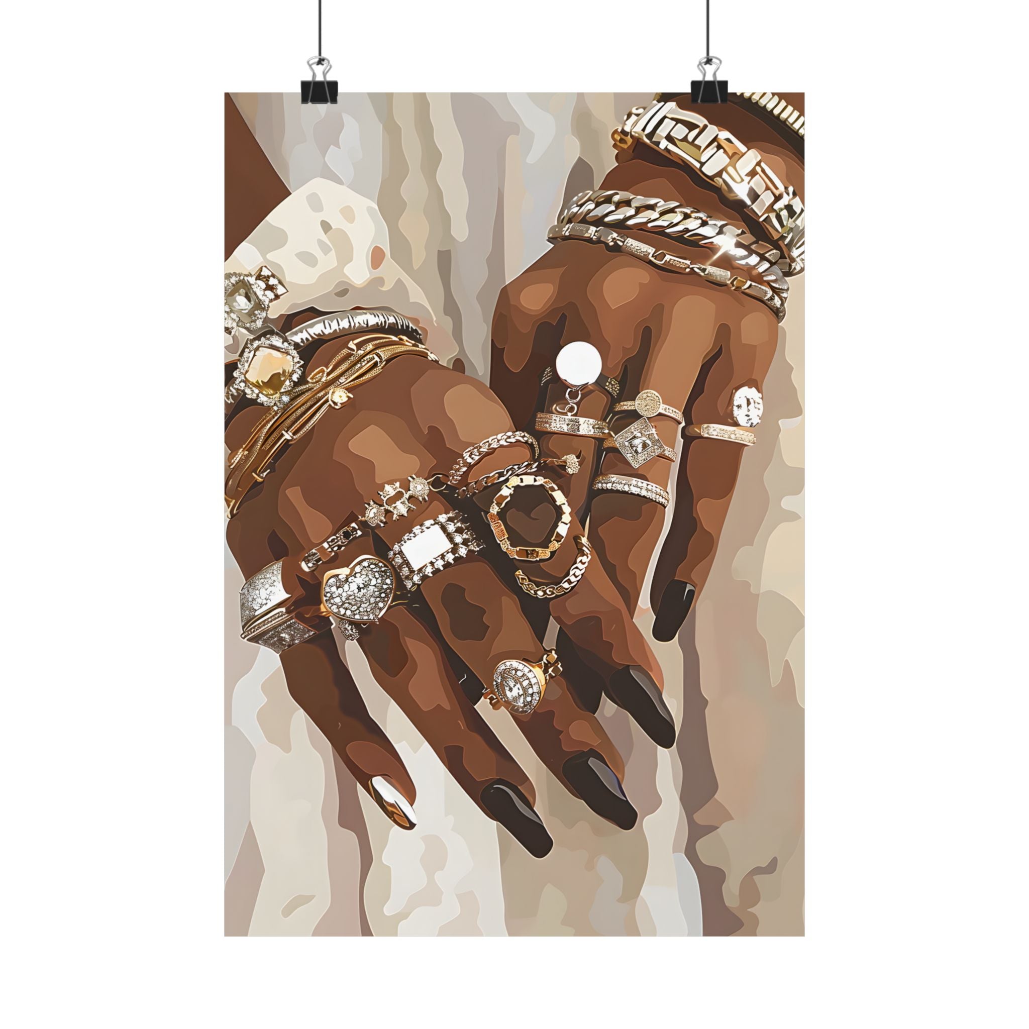 Layered Luxe Jewelry Hands