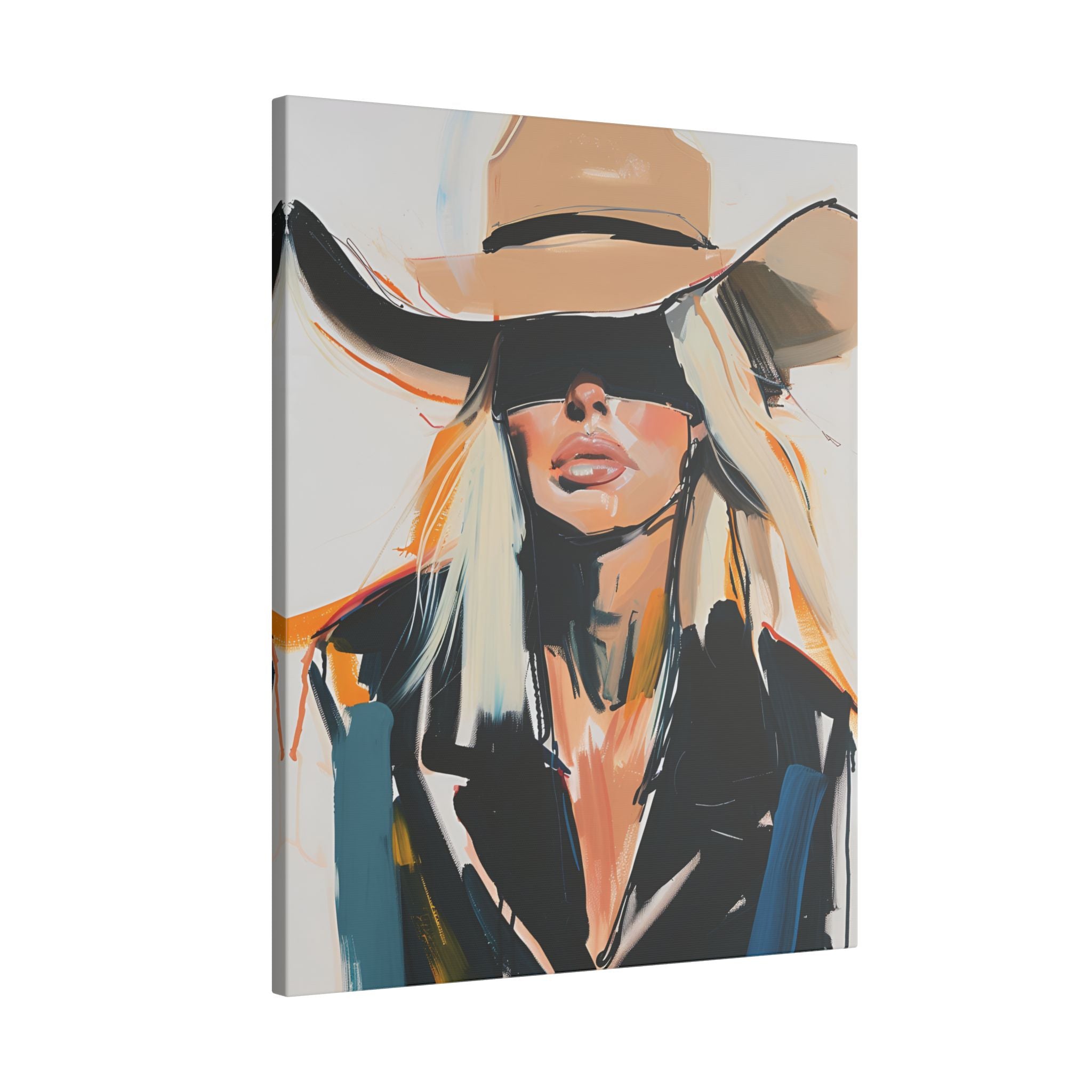 .75" Matte Canvas - Blindfolded Cowgirl Charm
