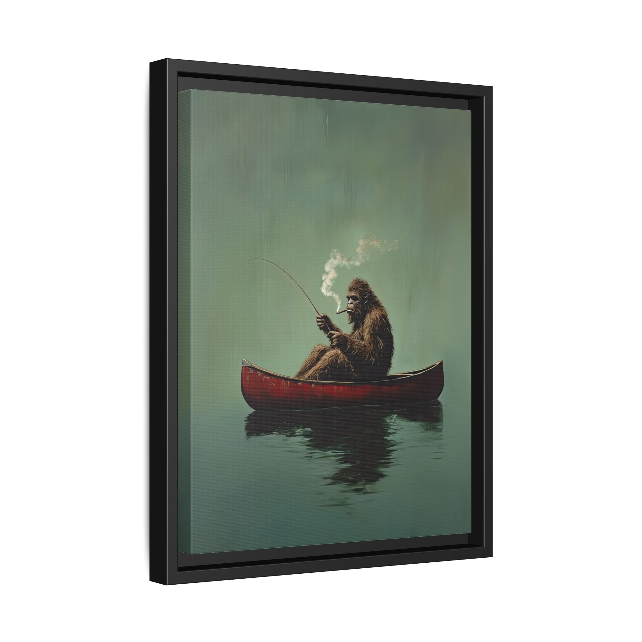 Framed Canvas - Bigfoot Canoe Adventure