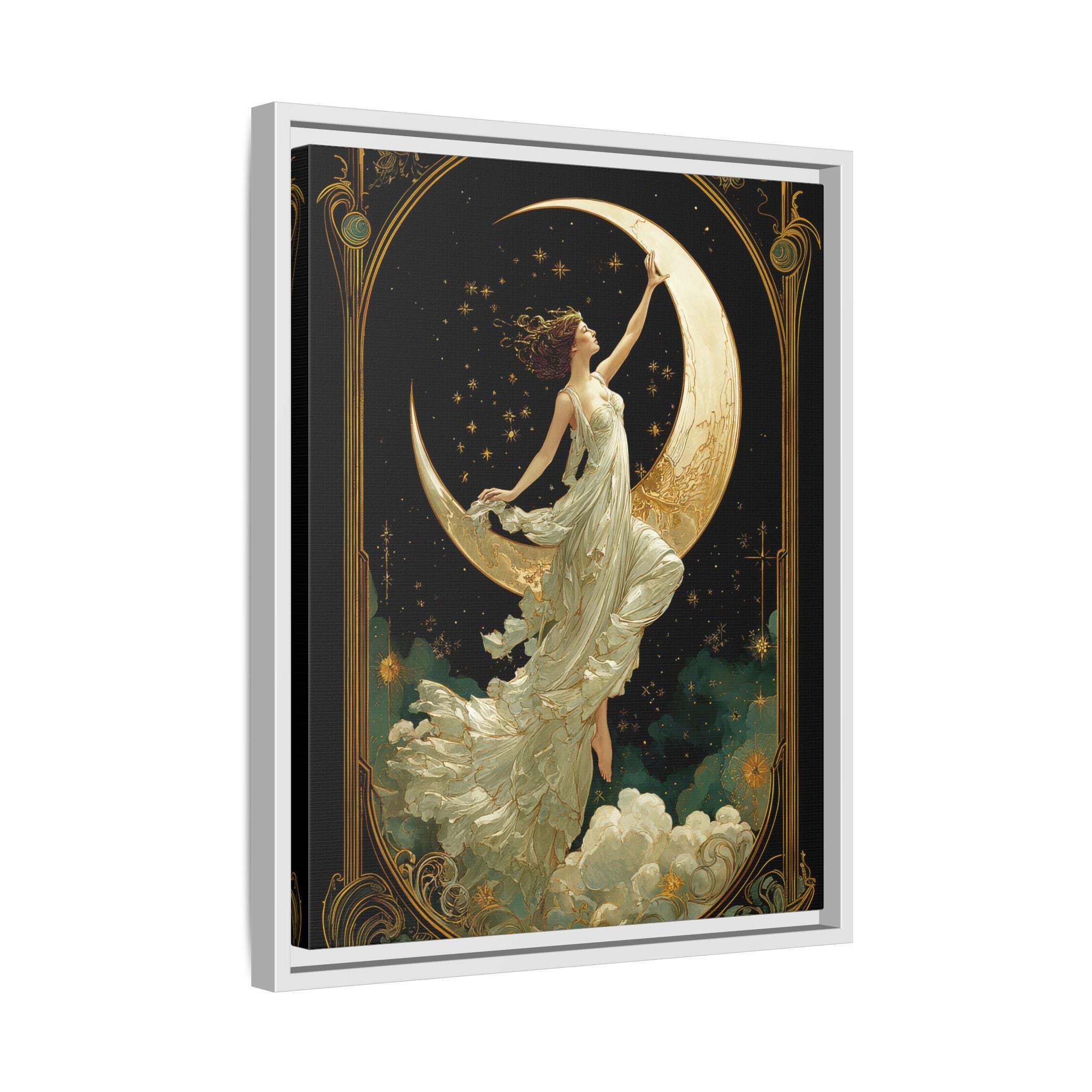 Framed Canvas - Moon Goddess Ascending