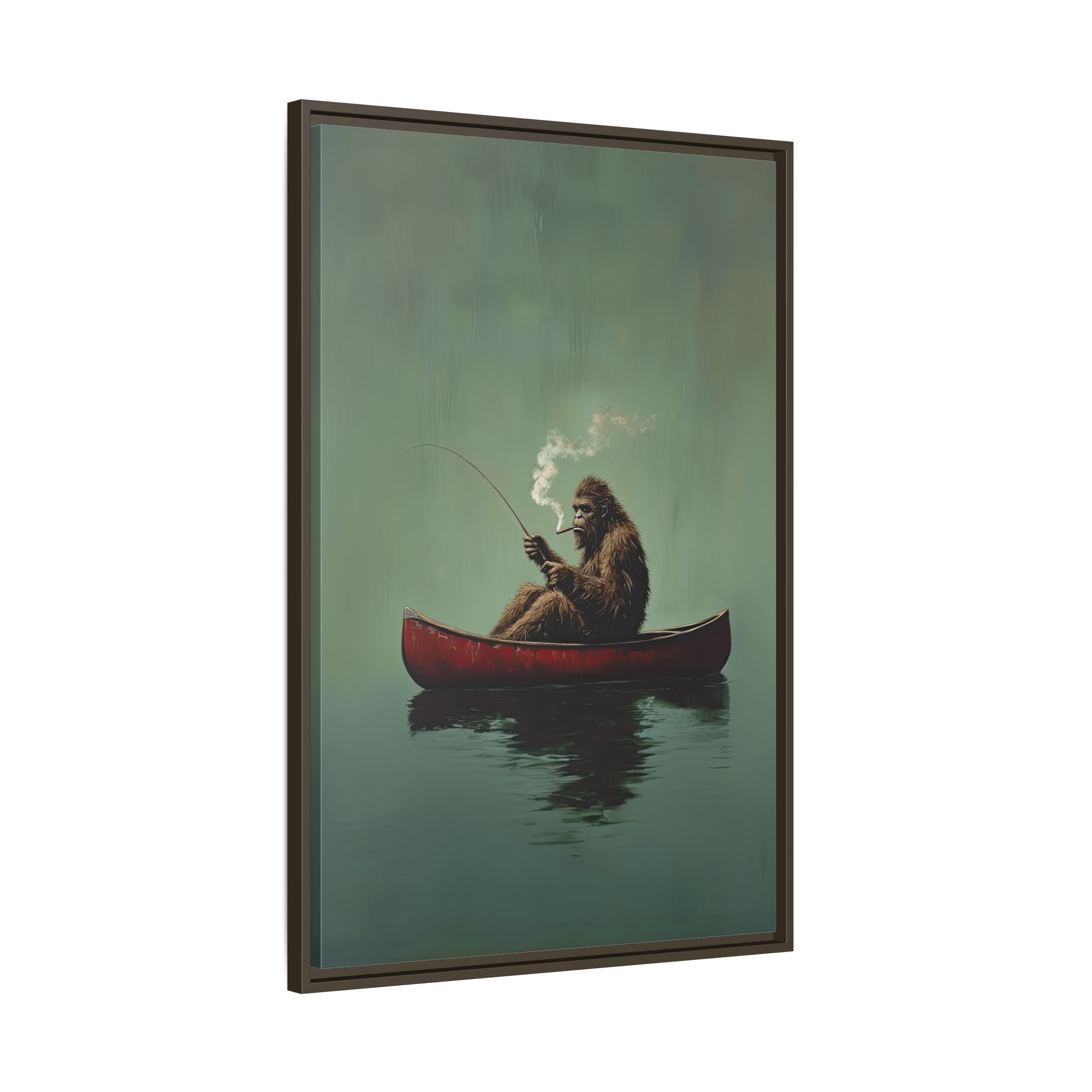 Framed Canvas - Bigfoot Canoe Adventure