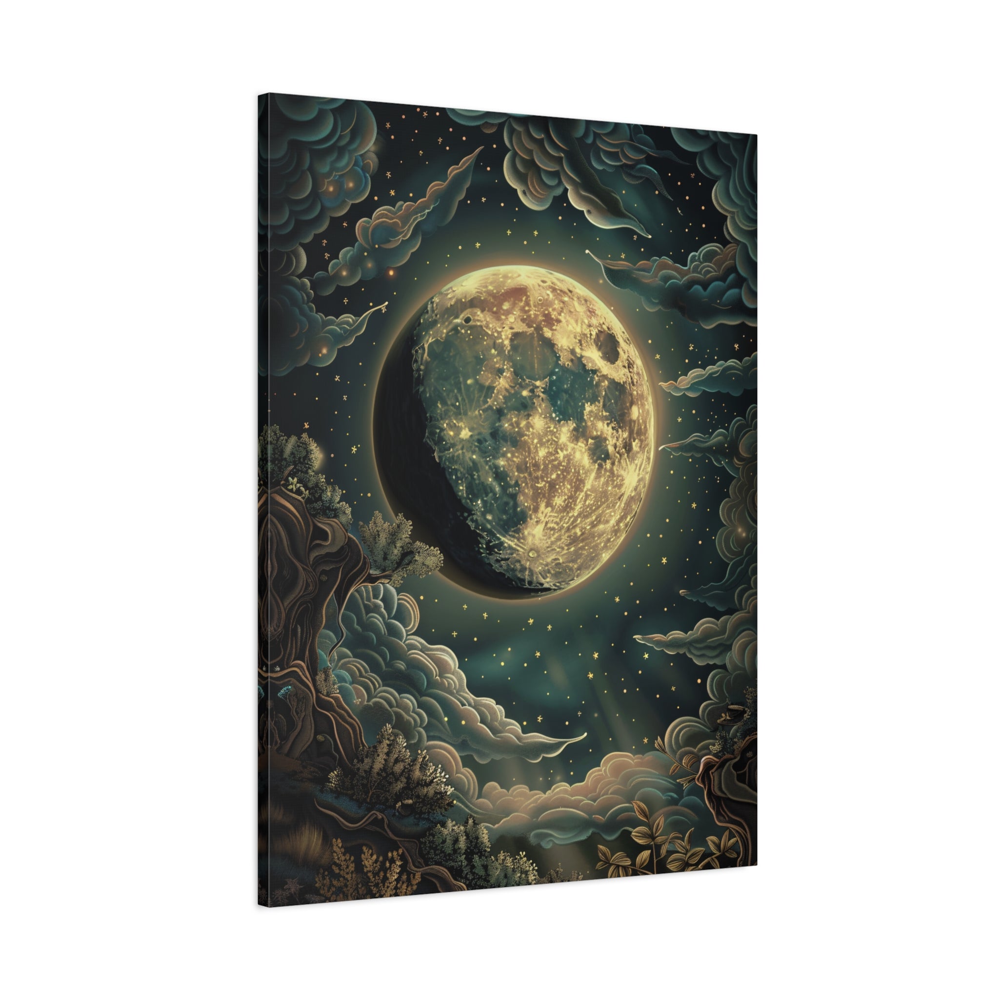 1.25" Matte Canvas - Waxing Gibbous Dreamscape