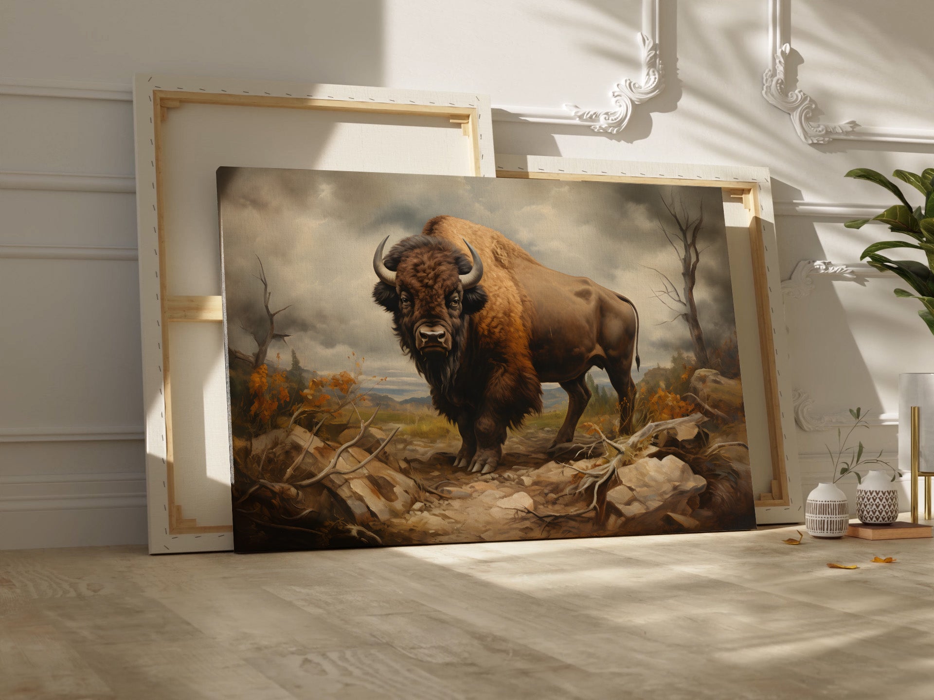 .75" Matte Canvas - Thundering Prairie King