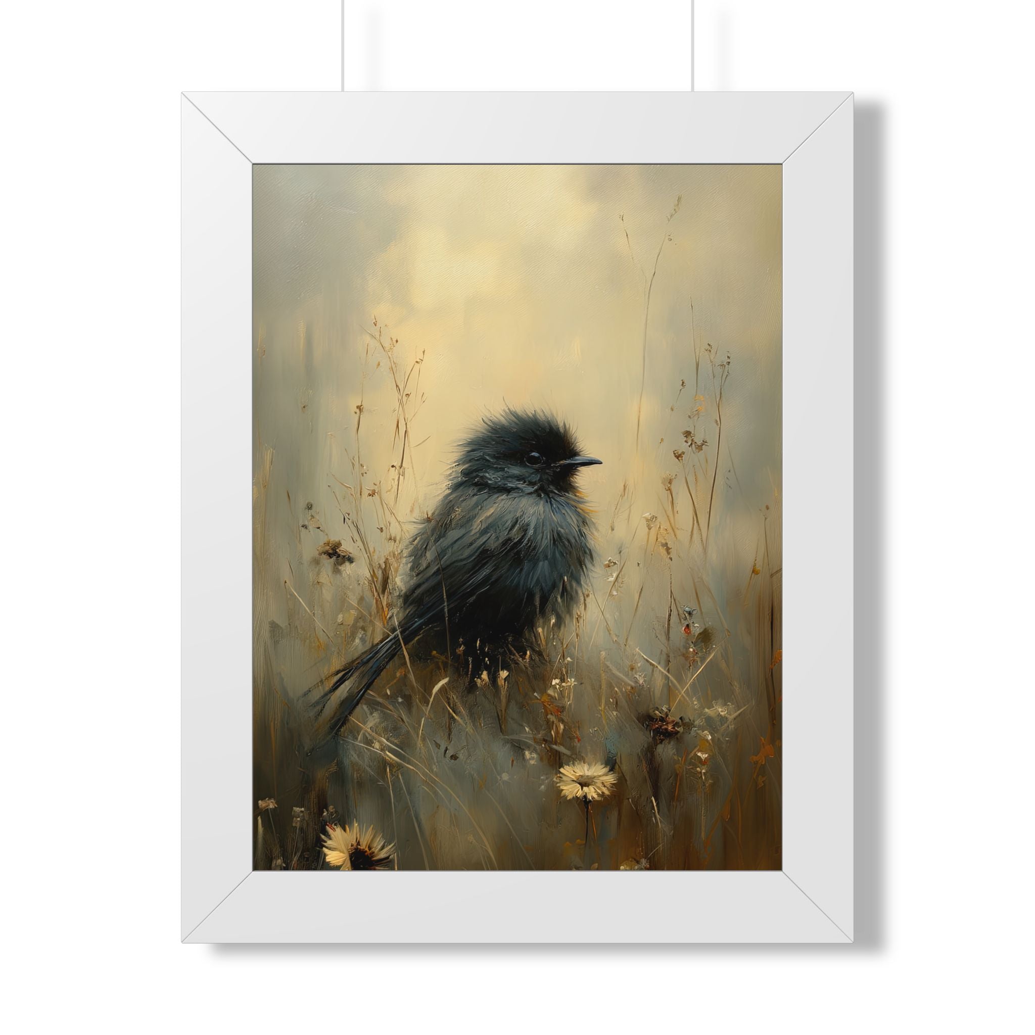 Framed Paper Print - Golden Meadow Bird