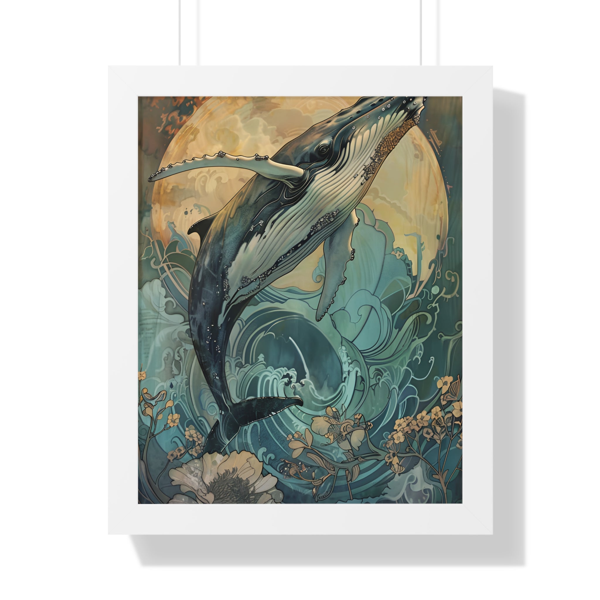Framed Paper Print - Moonrise Humpback Bloom