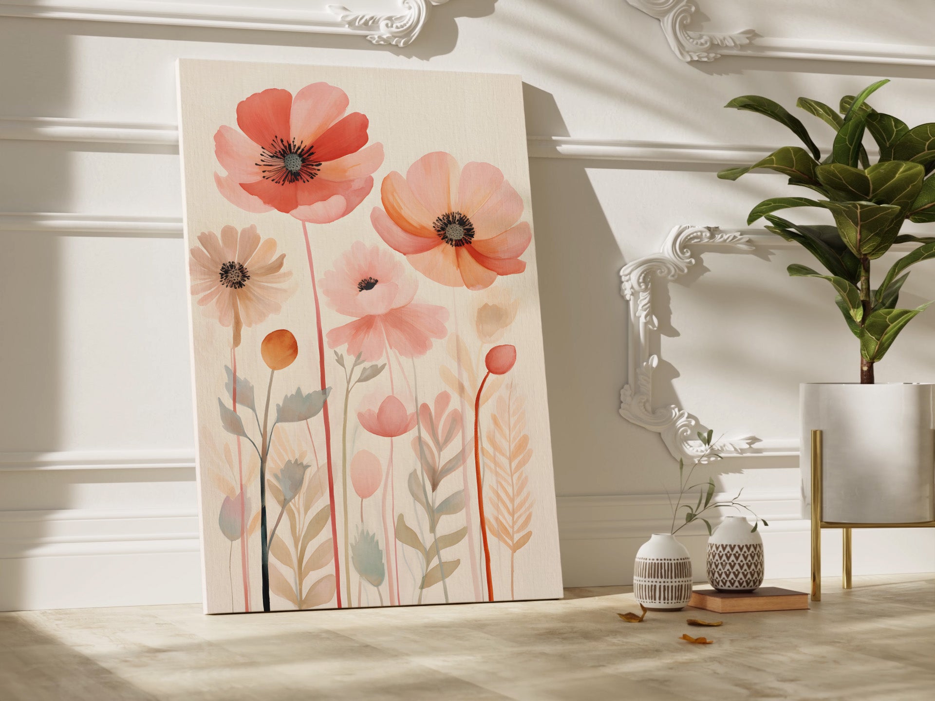 .75" Matte Canvas - Blush Bloom Bouquet