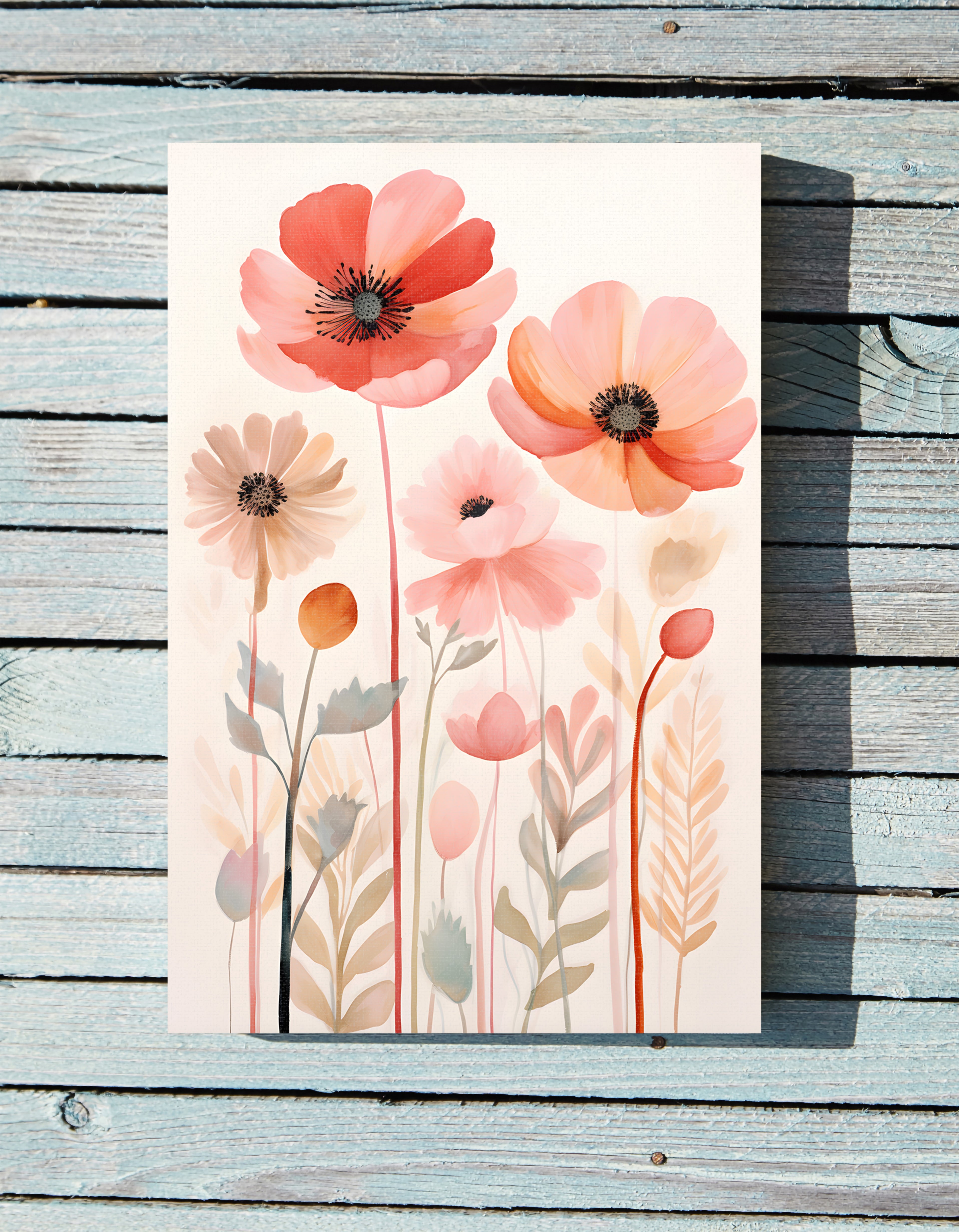 .75" Matte Canvas - Blush Bloom Bouquet