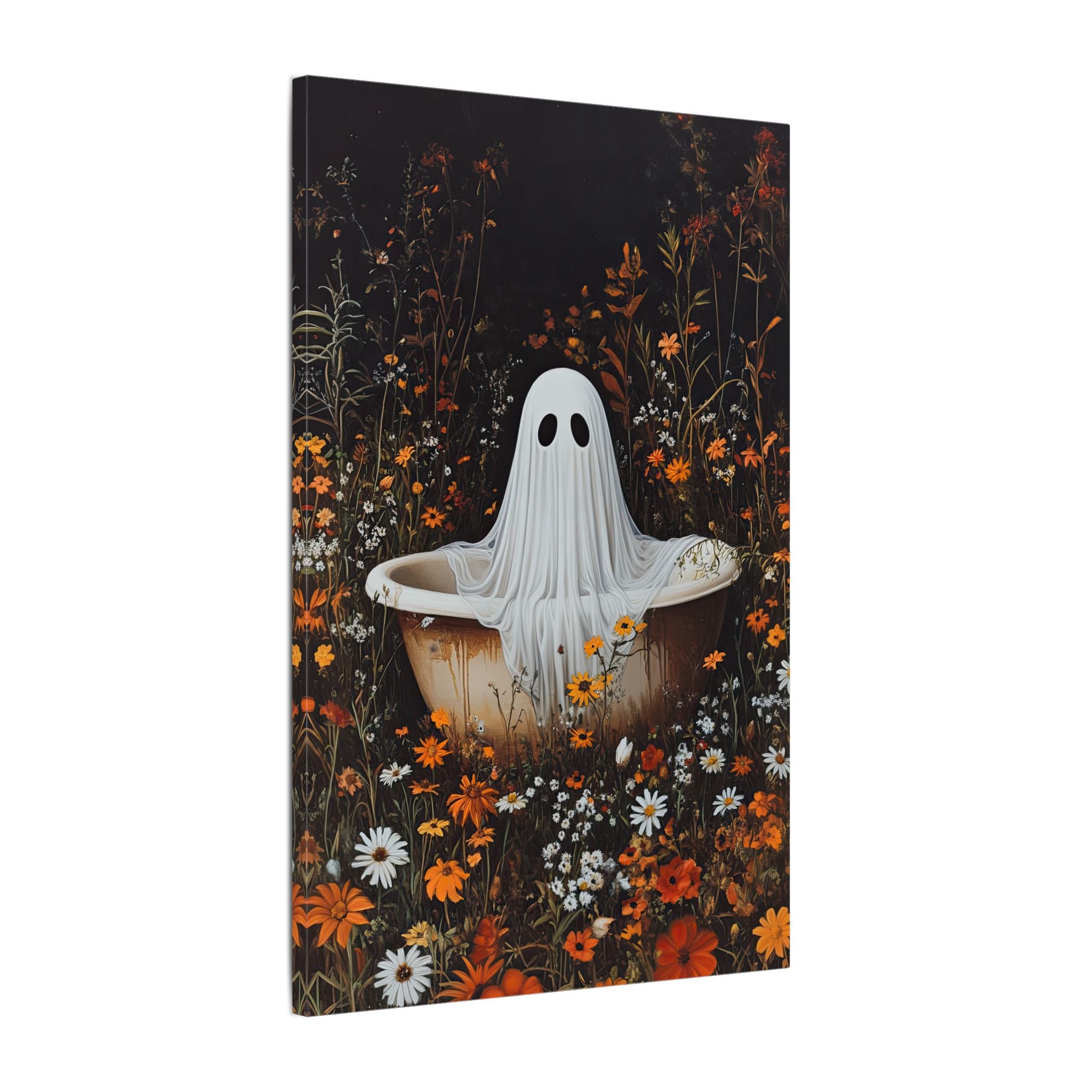 .75" Matte Canvas - Wildflower Bathtub Ghost