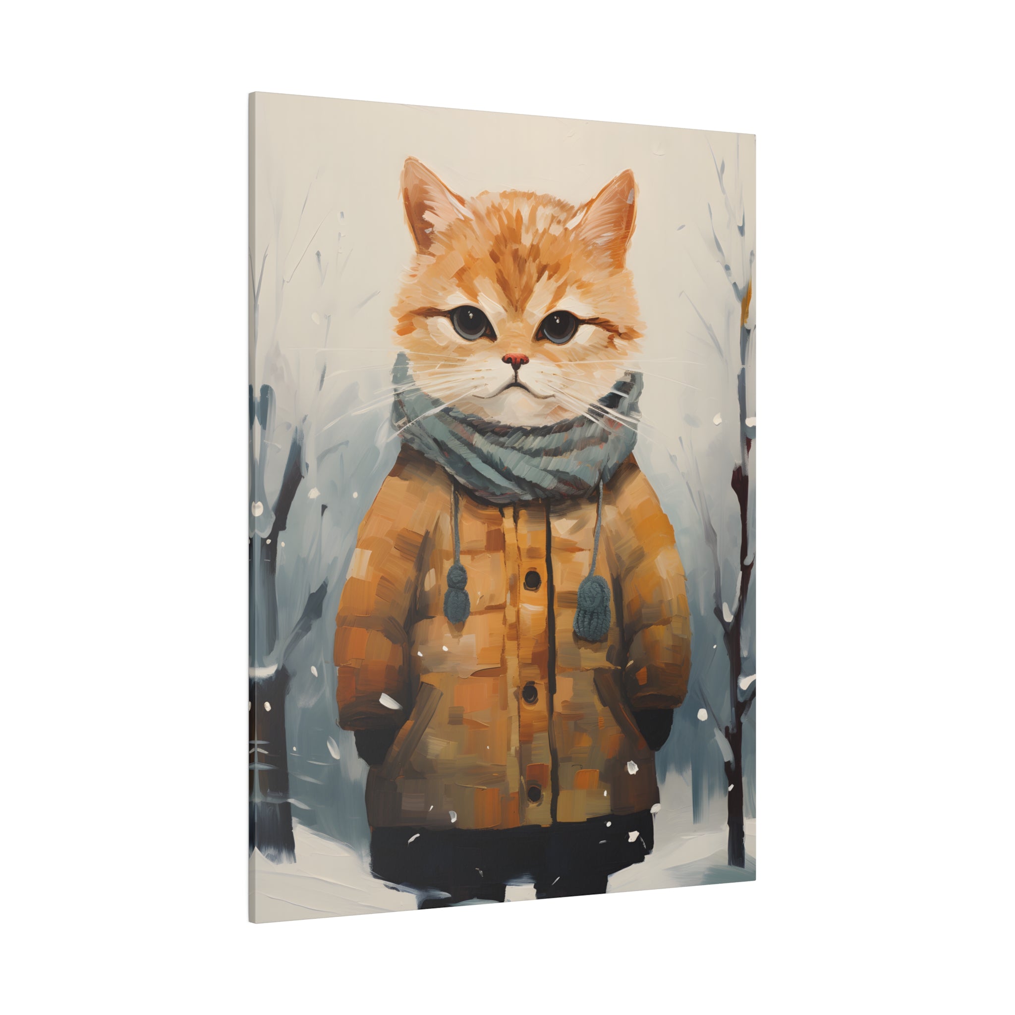 .75" Matte Canvas - Cozy Kitty&