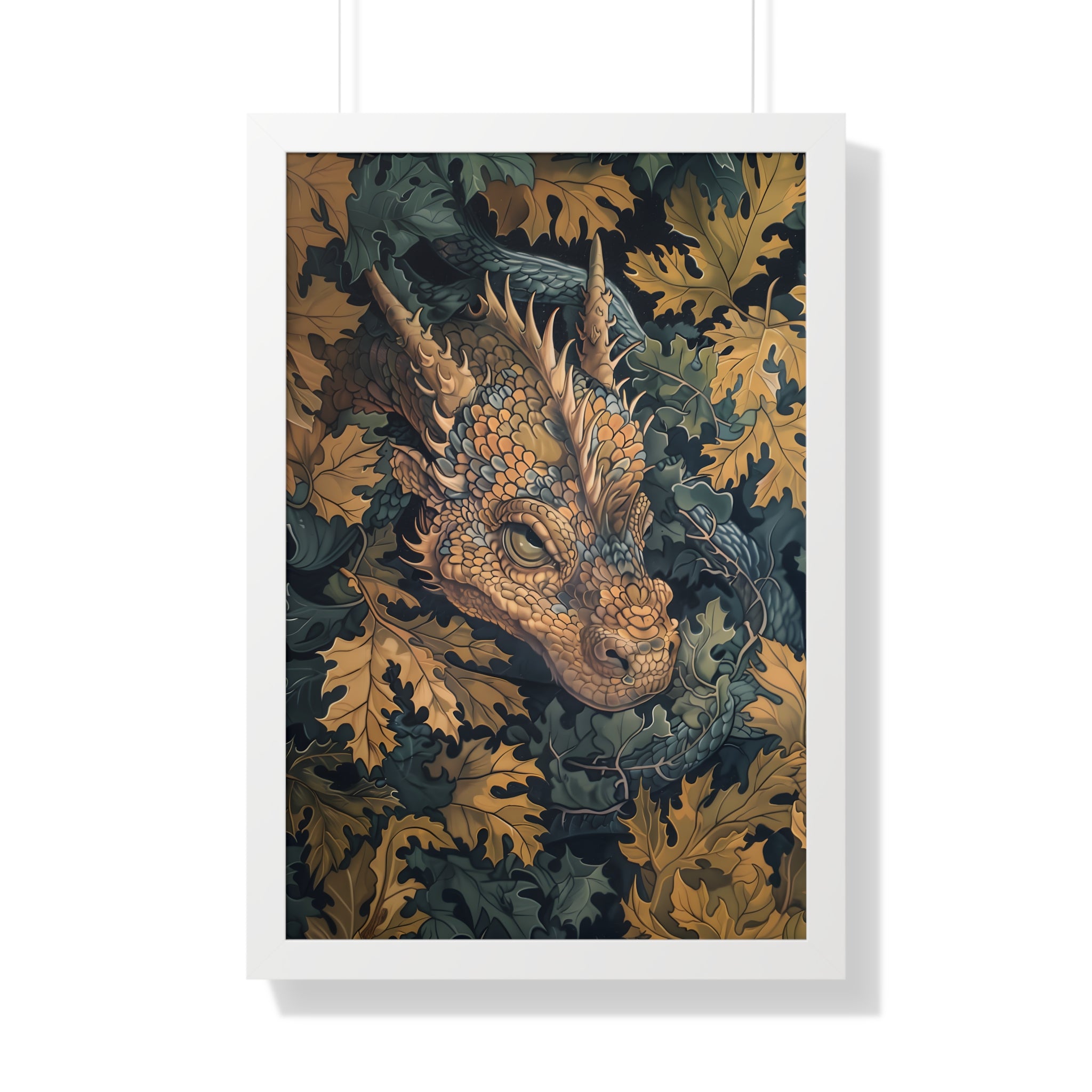 Framed Paper Print - Enchanted Forest Dragon