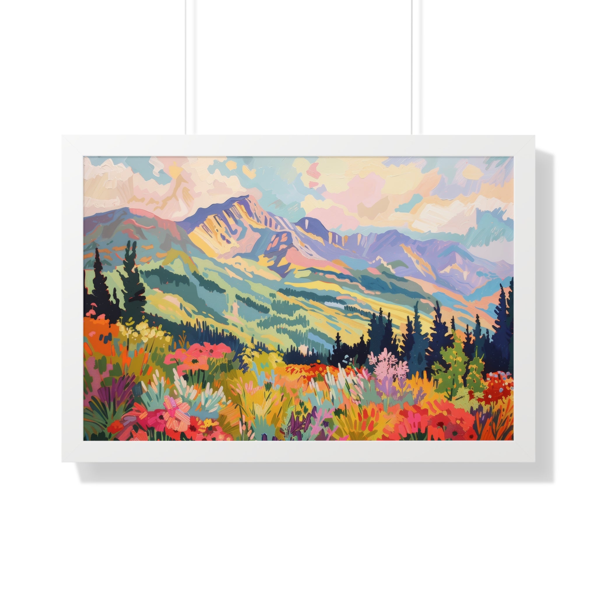 Framed Paper Print - Rocky Mountain Wildflower Bliss