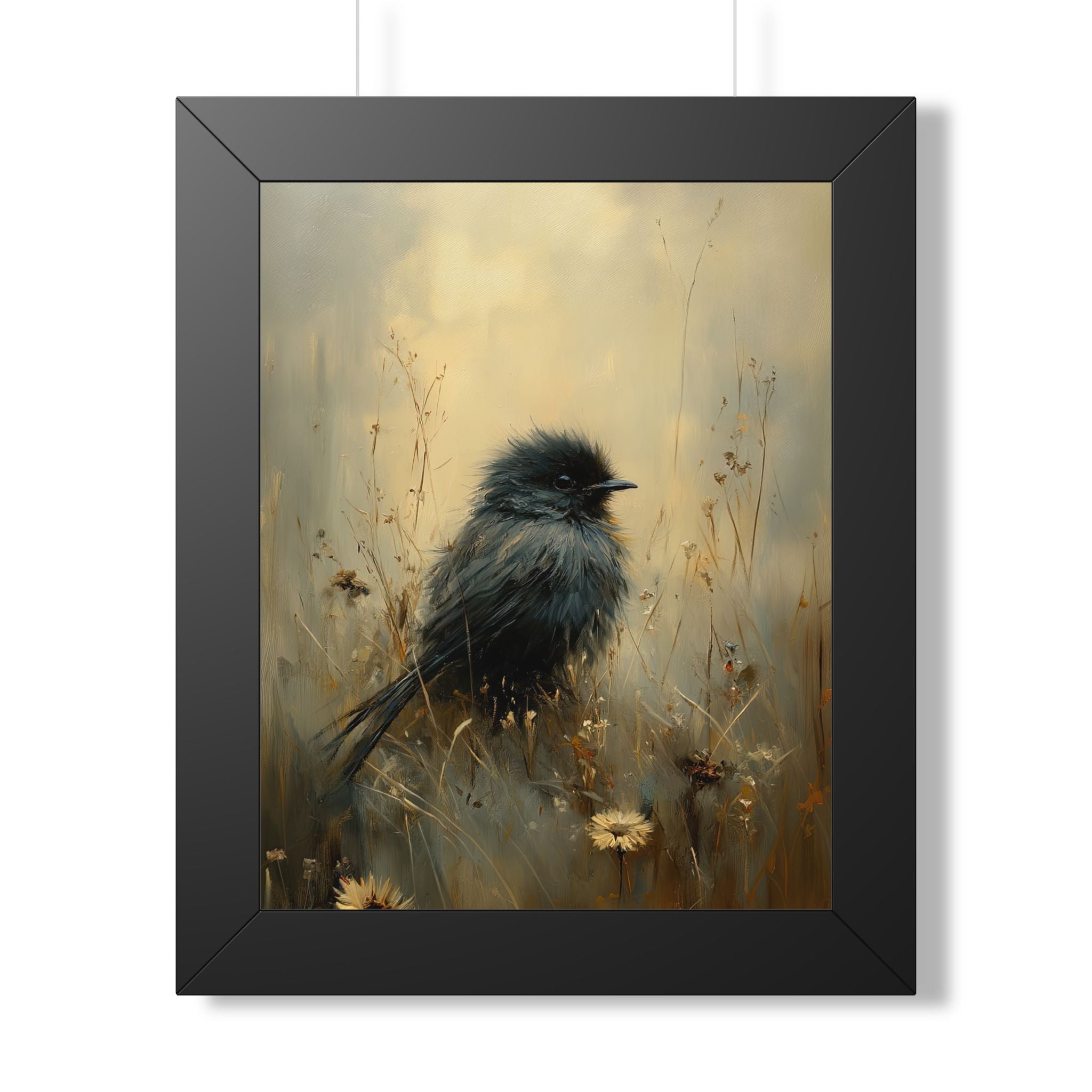 Framed Paper Print - Golden Meadow Bird