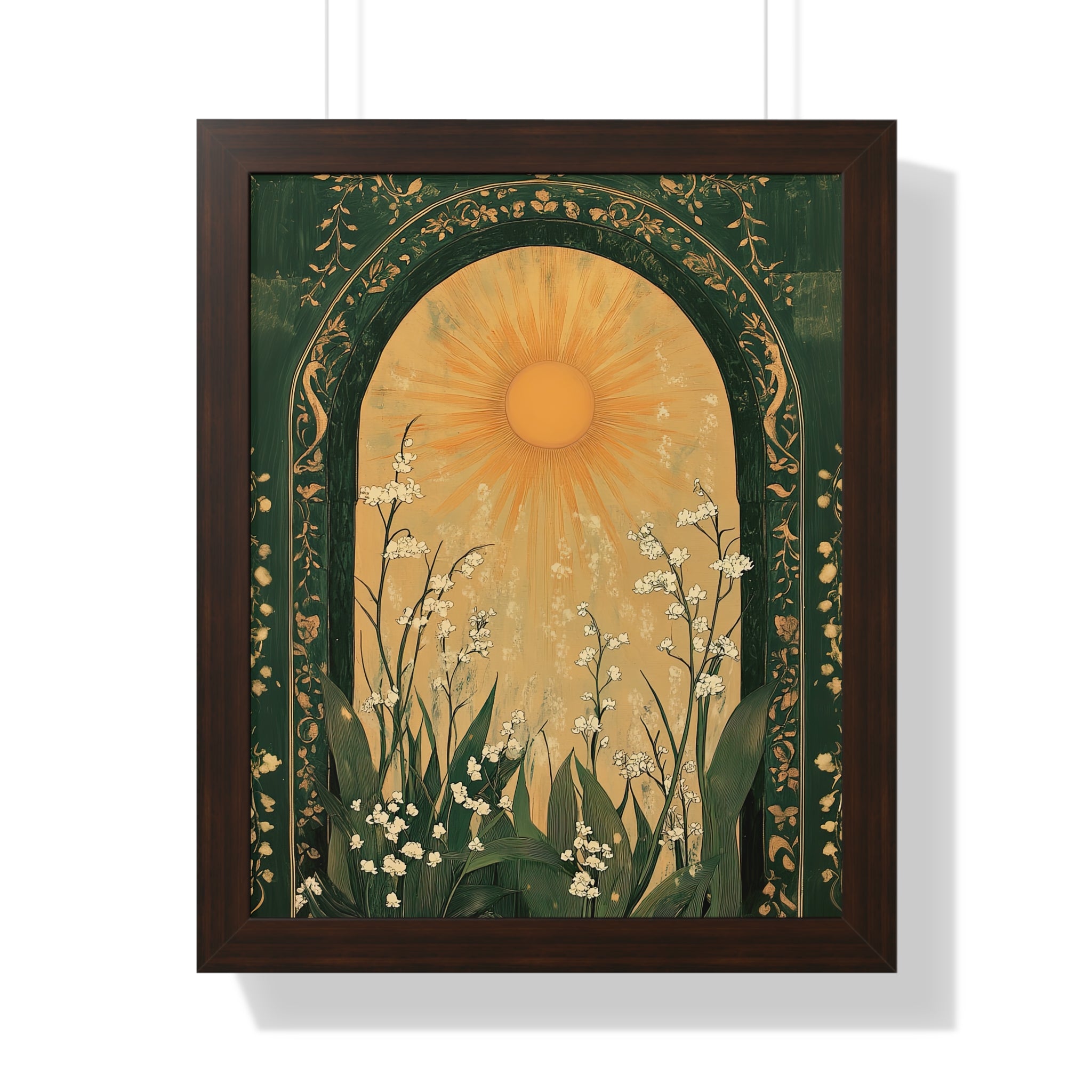 Framed Paper Print - Lily of the Valley Archway