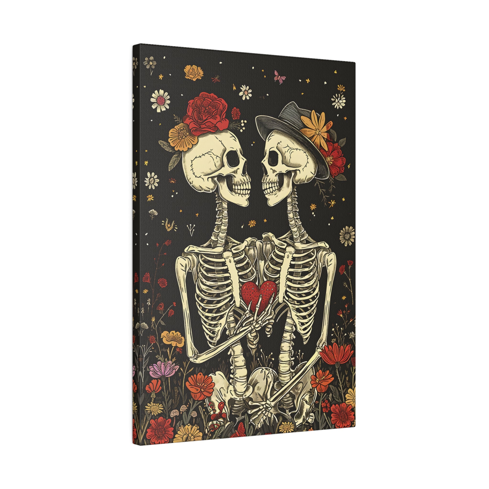 .75" Matte Canvas - Eternal Love Skeletons