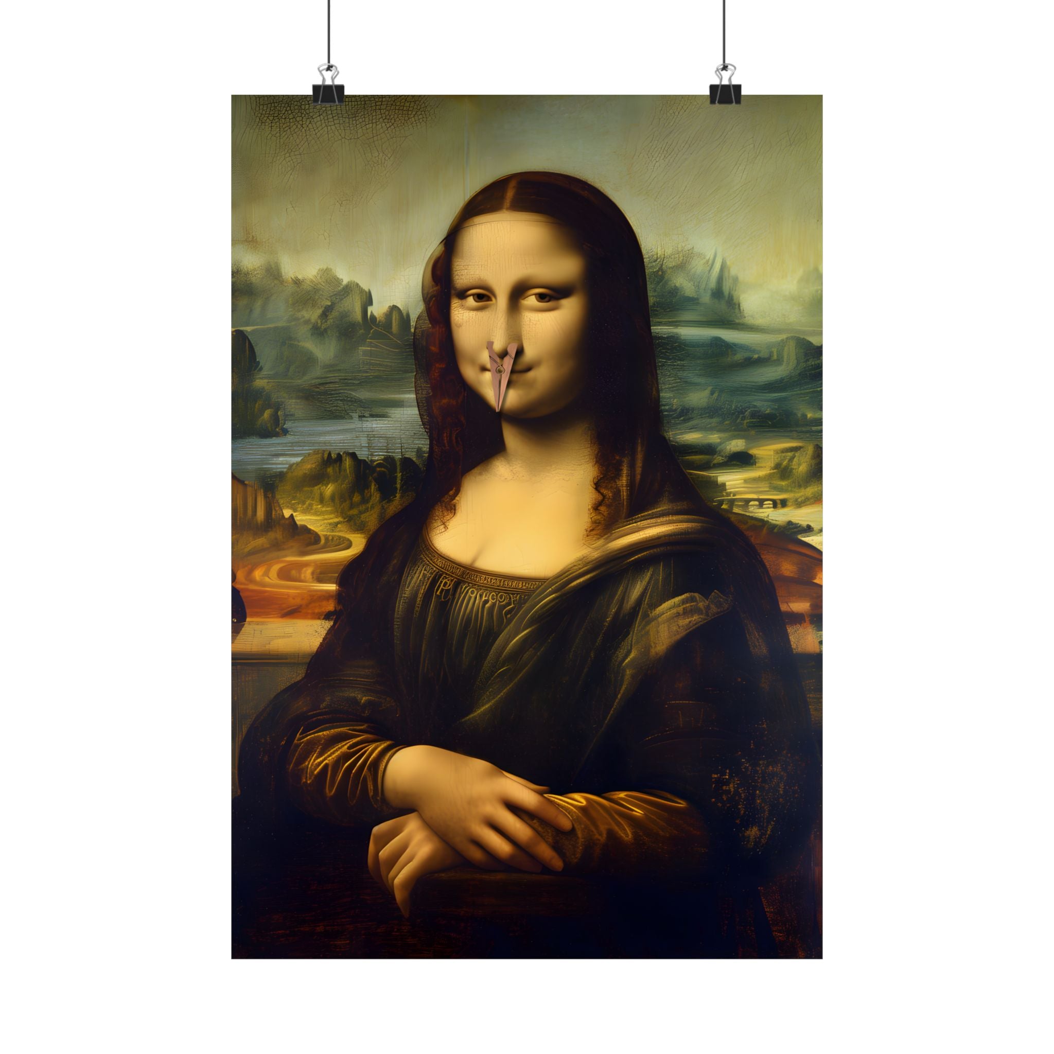 Mona Lisa Nose Peg Gag