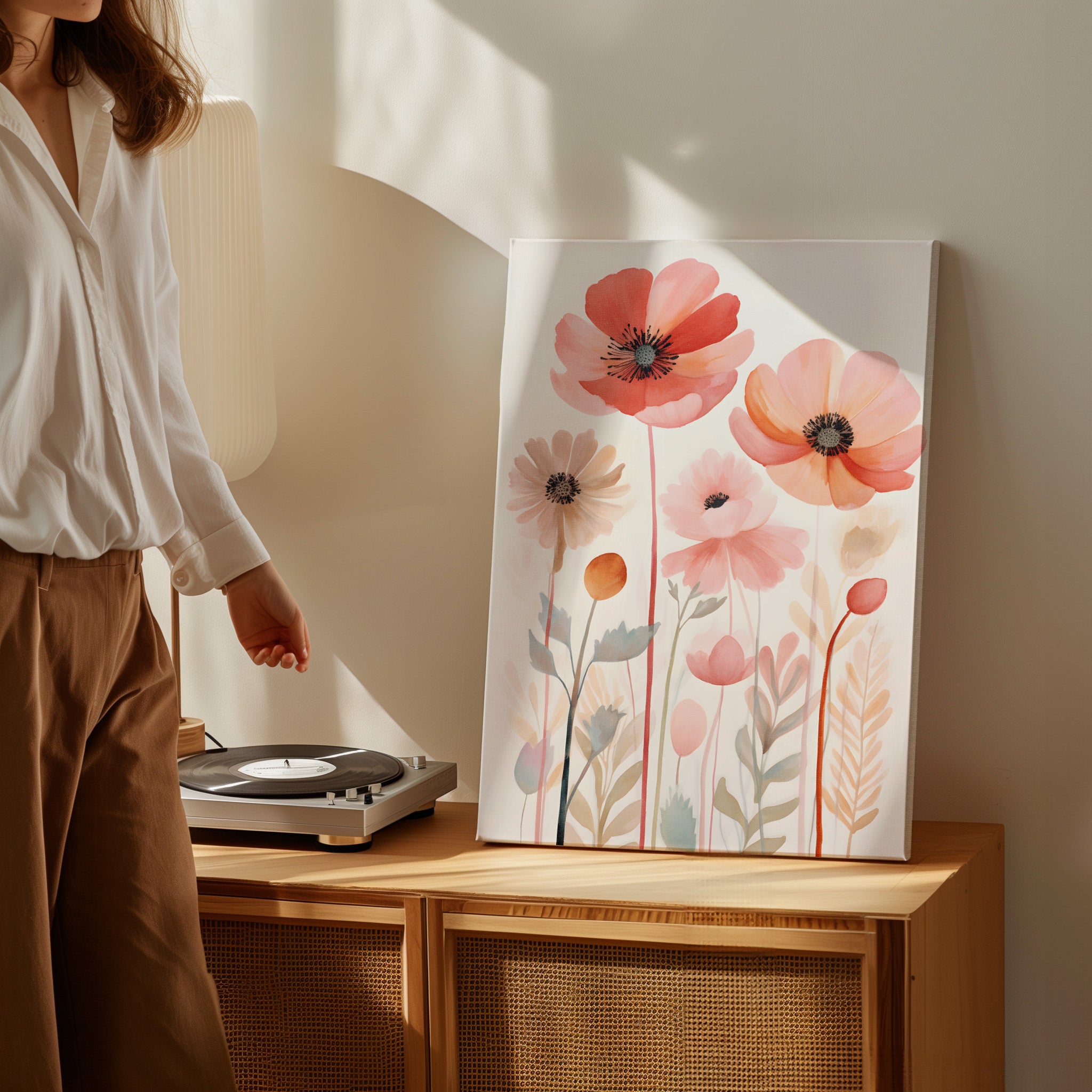 .75" Matte Canvas - Blush Bloom Bouquet