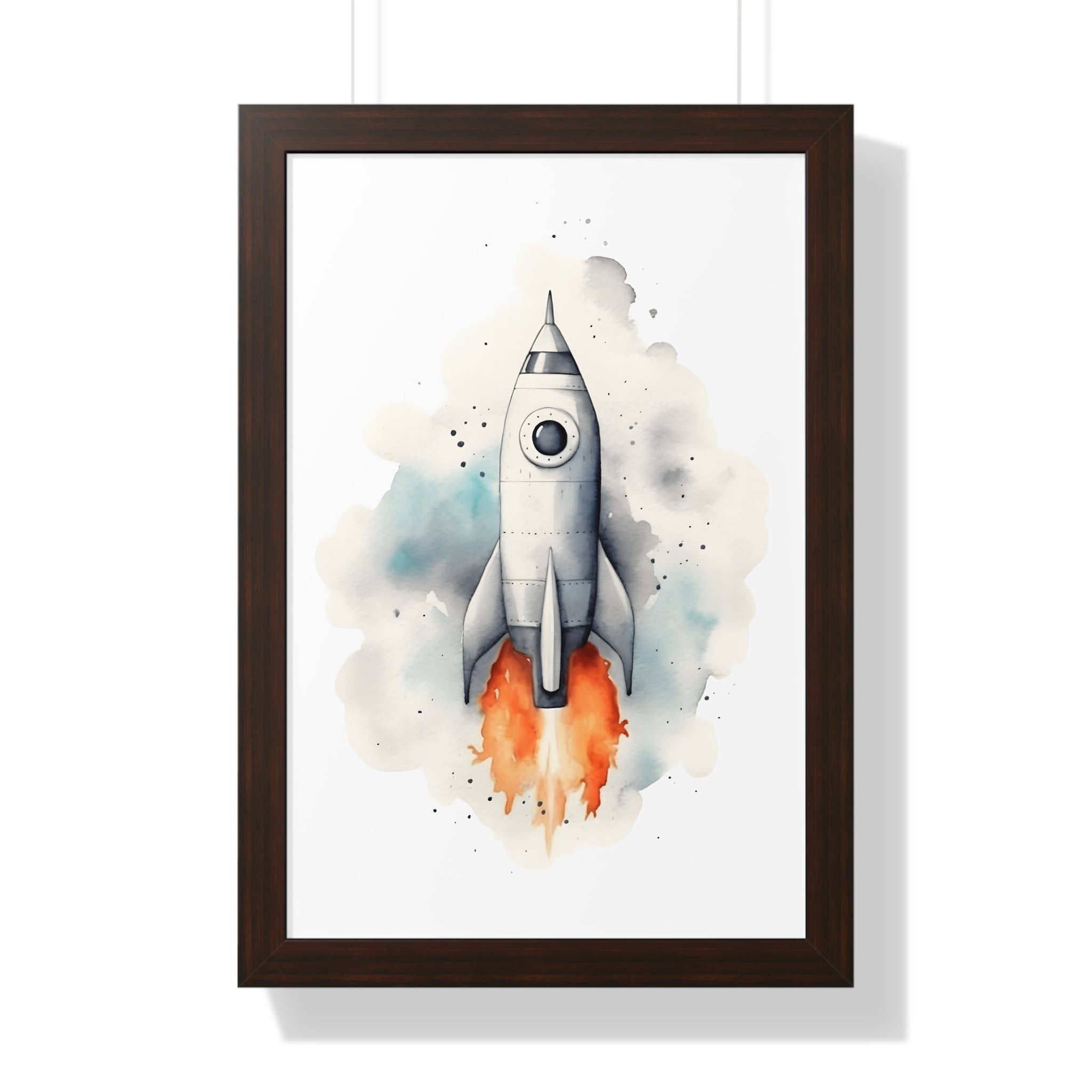 Framed Paper Print - Cosmic Liftoff Dreams