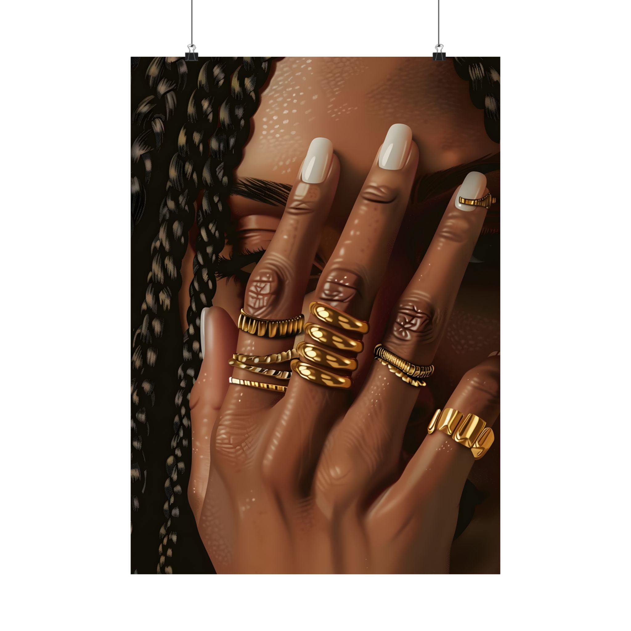 Braided Golden Ring Beauty