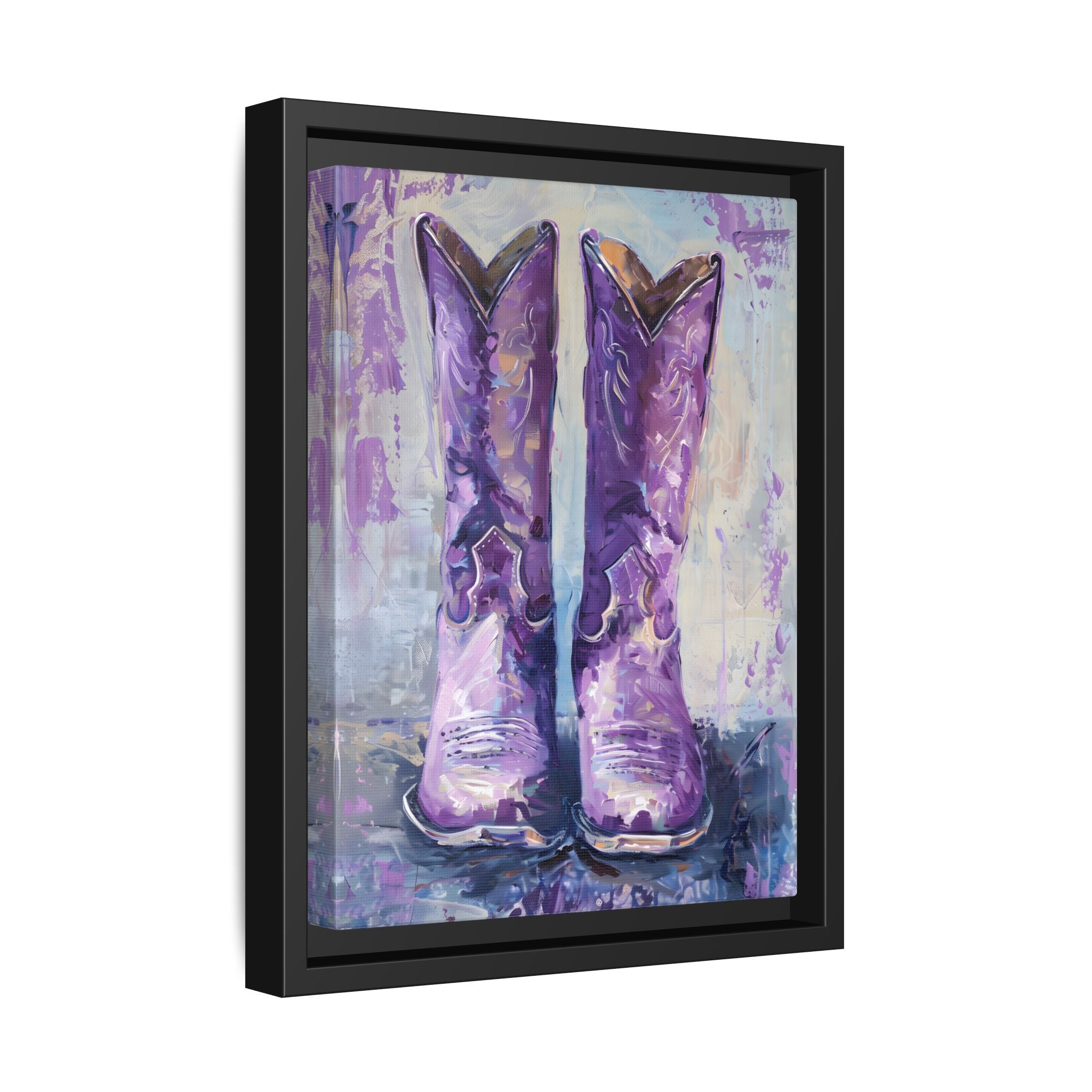 Framed Canvas - Violet Cowgirl Spirit