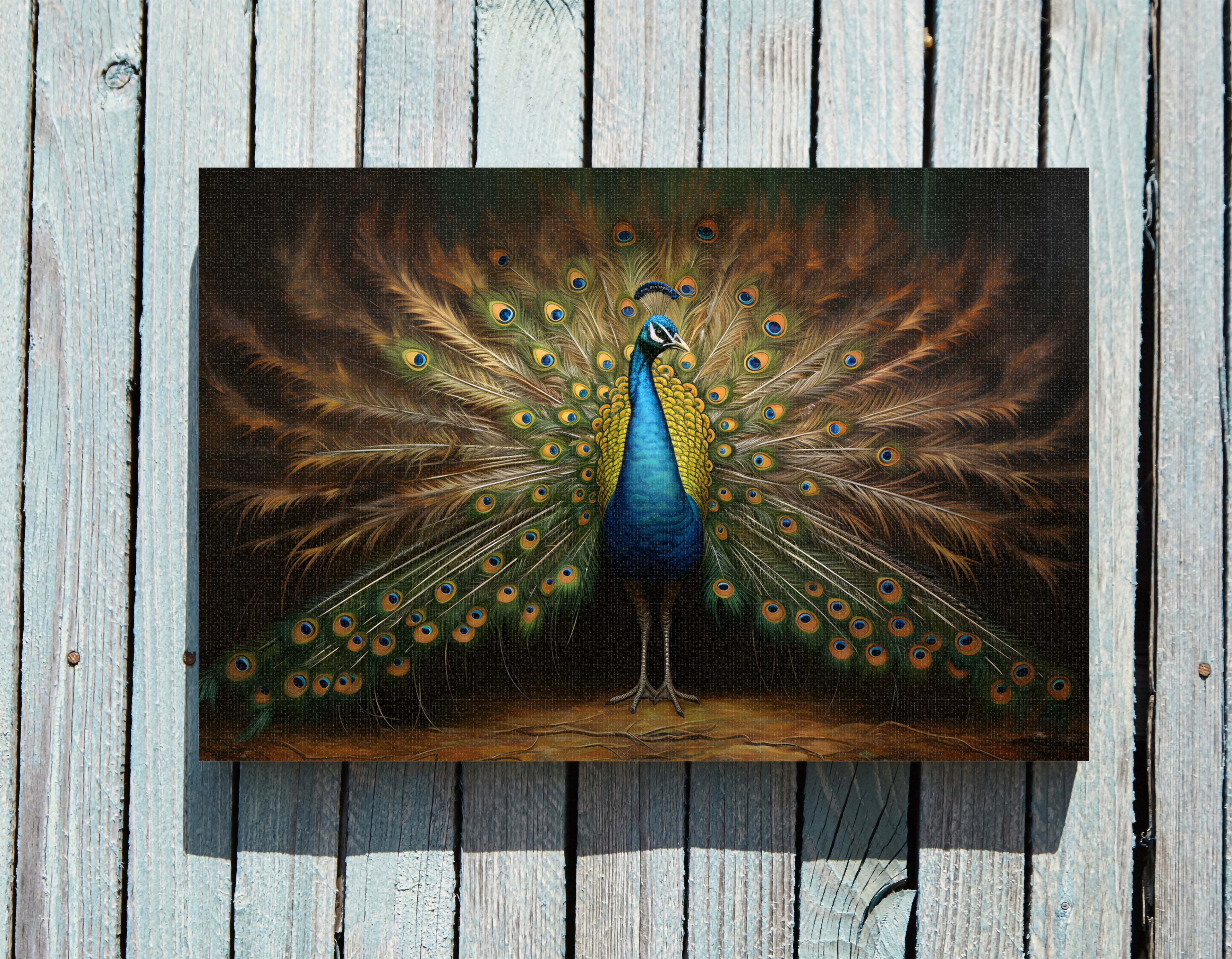 .75" Matte Canvas - Regal Plumage Twilight