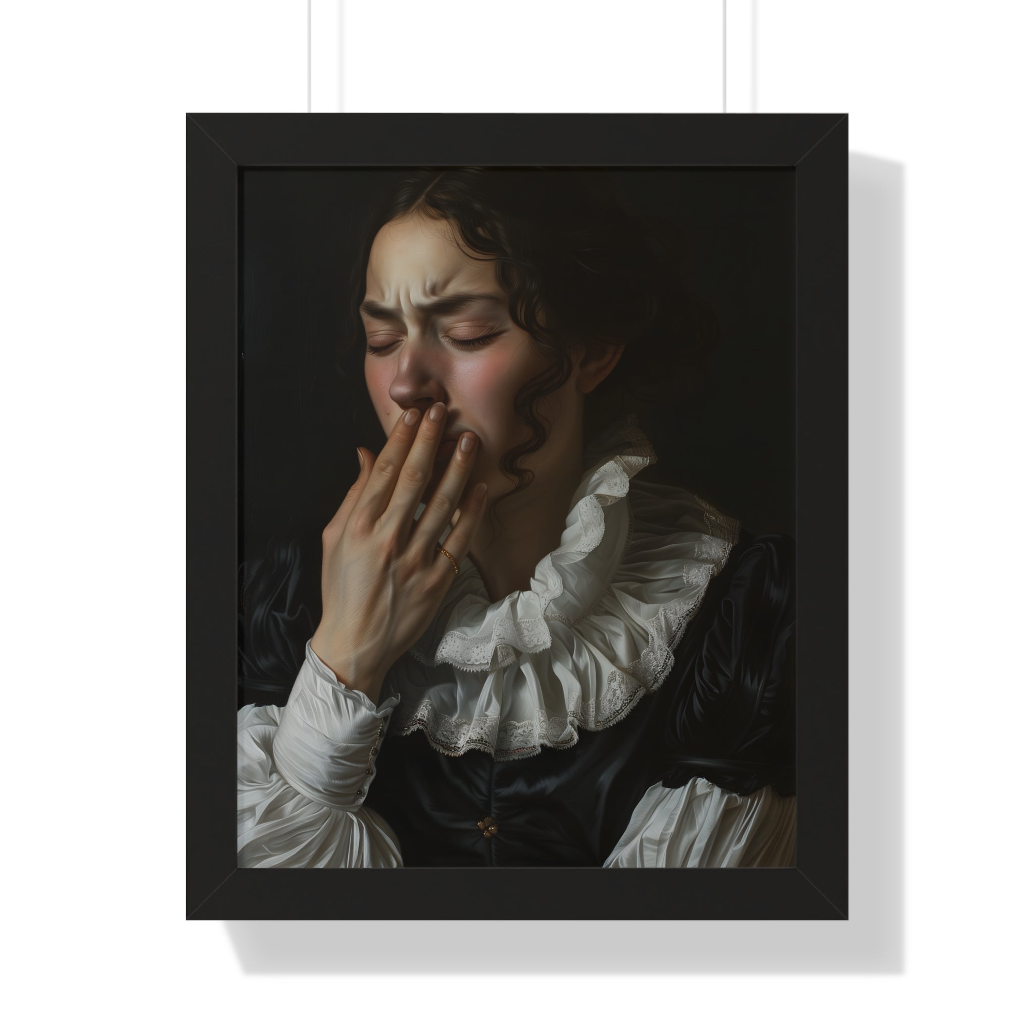 Framed Paper Print - Oh No, It Hit Me