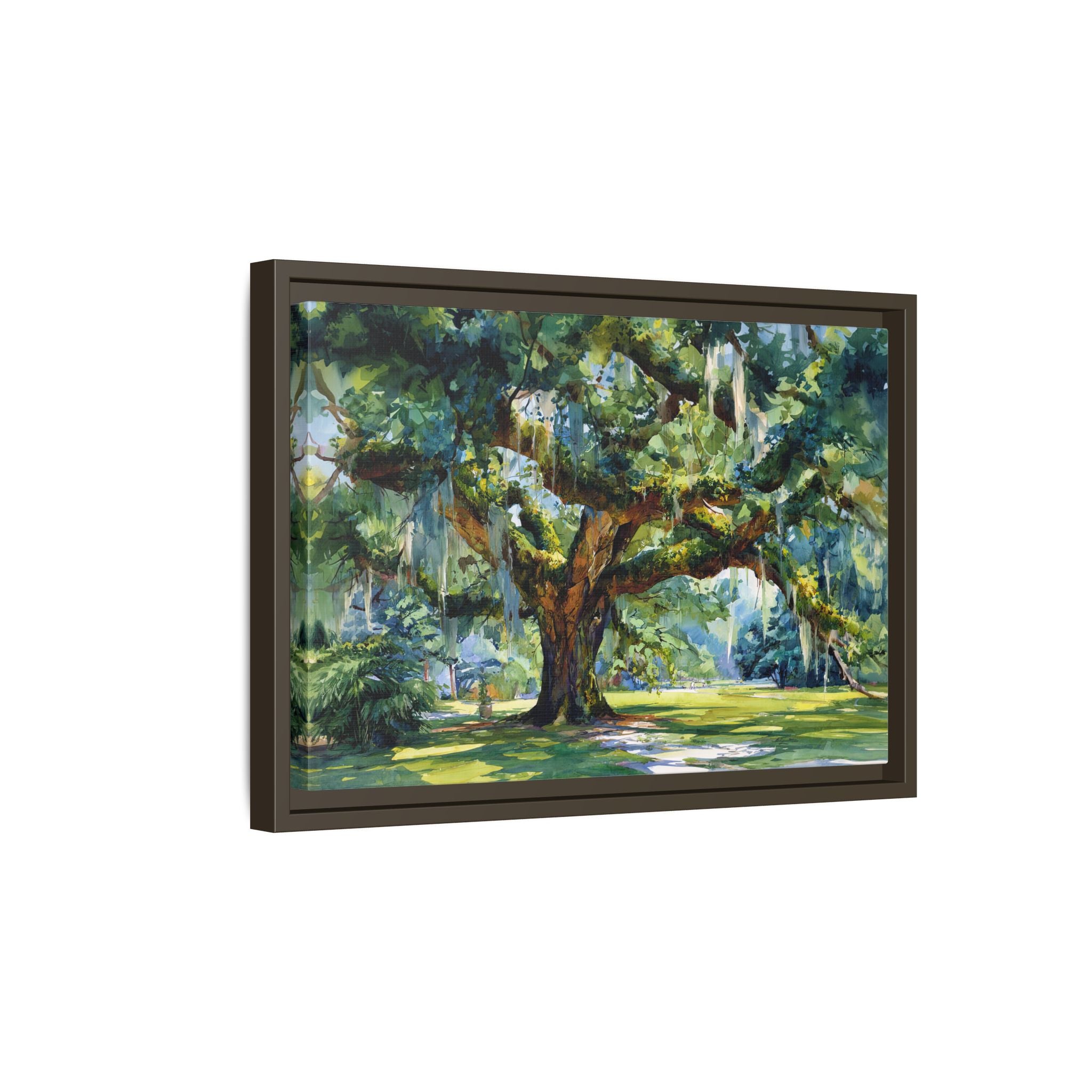 Framed Canvas - Whispering Southern Live Oak