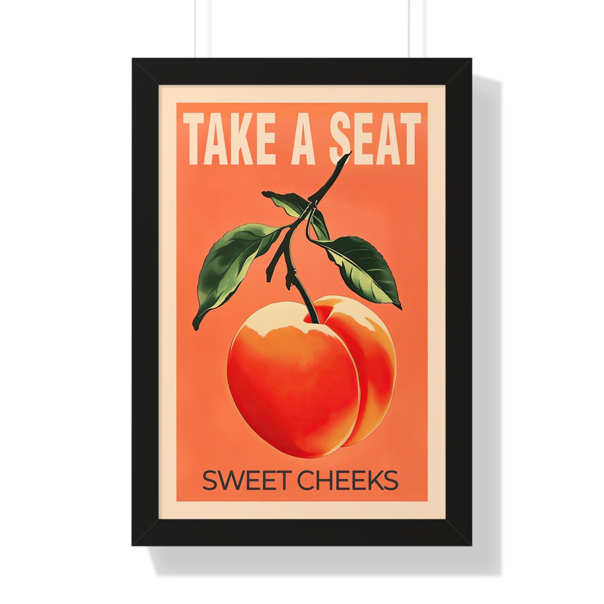 Framed Paper Print - Sweet Cheeks Peach