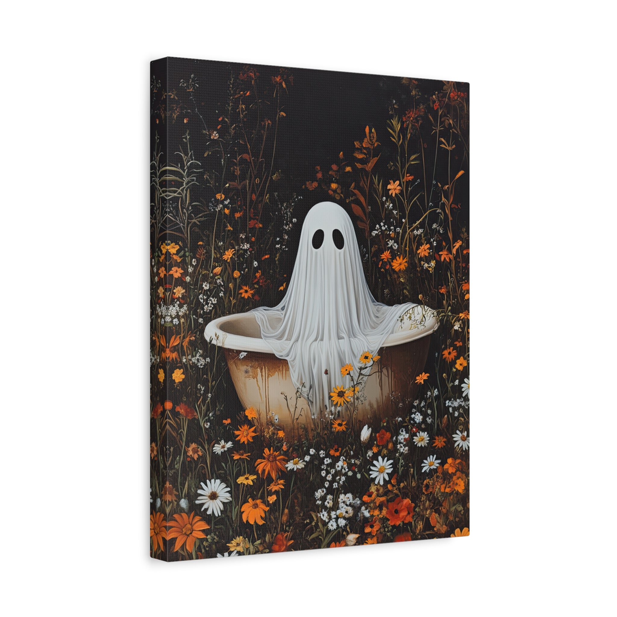 1.25" Matte Canvas - Wildflower Bathtub Ghost