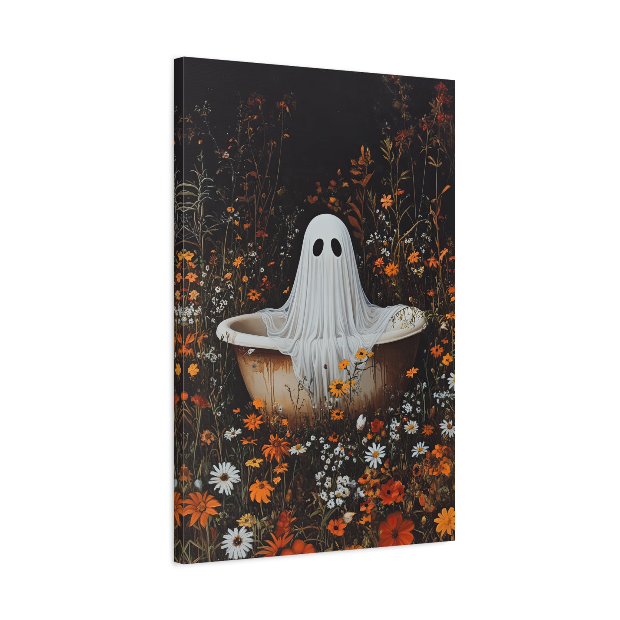 1.25" Matte Canvas - Wildflower Bathtub Ghost
