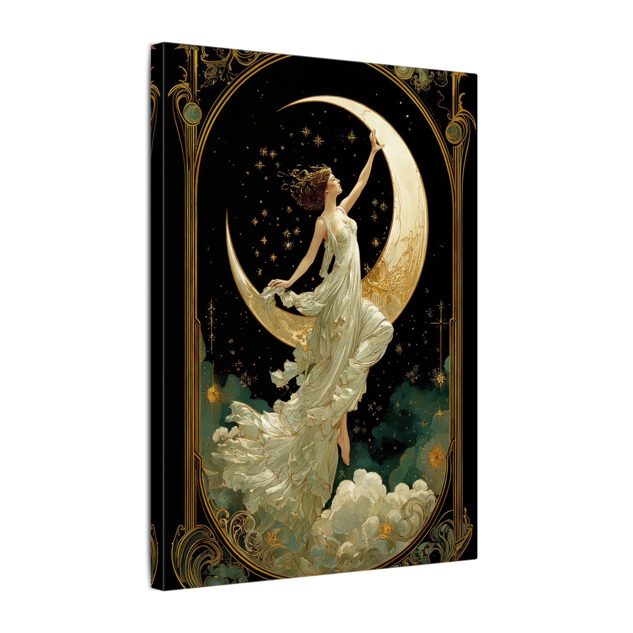 .75" Matte Canvas - Moon Goddess Ascending
