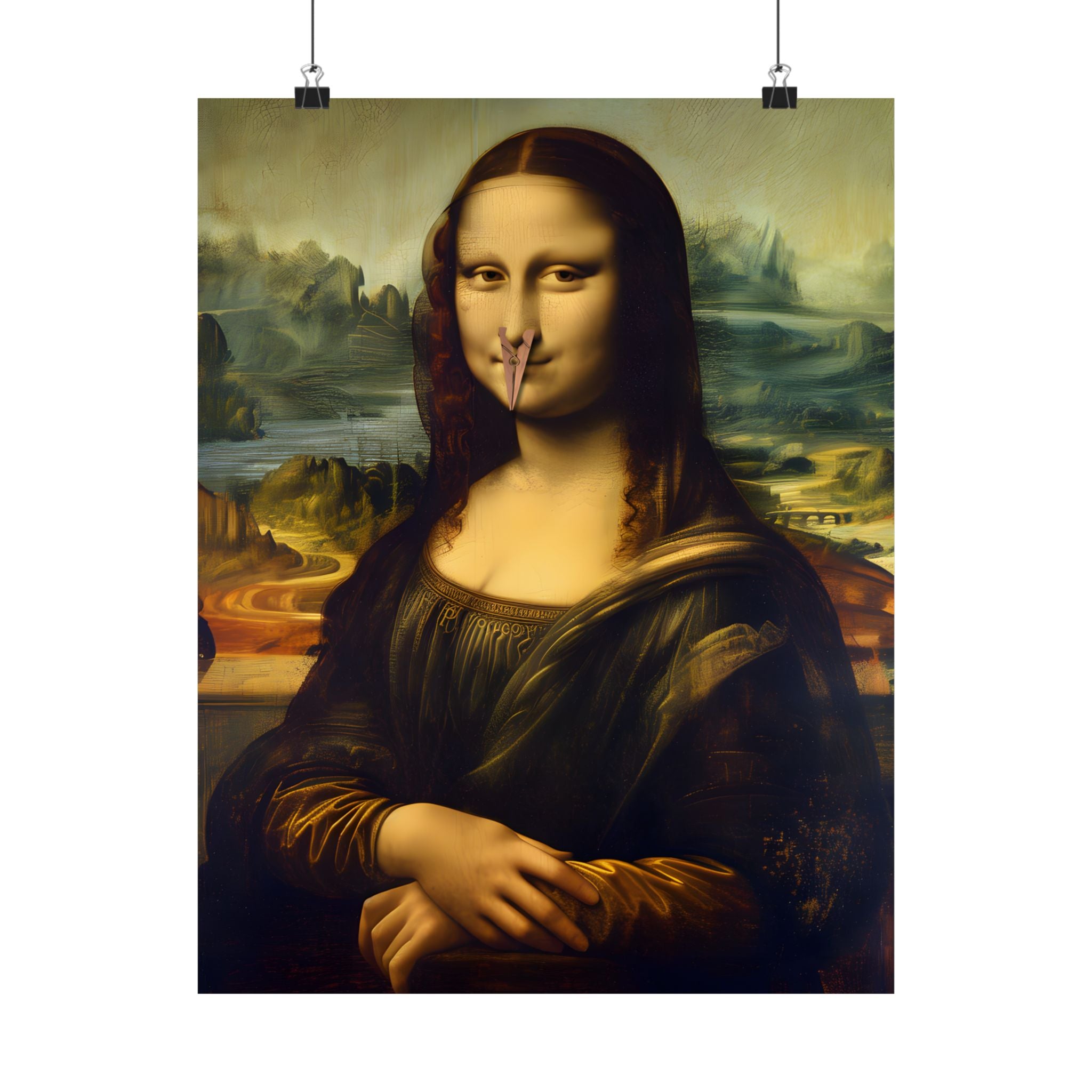 Mona Lisa Nose Peg Gag