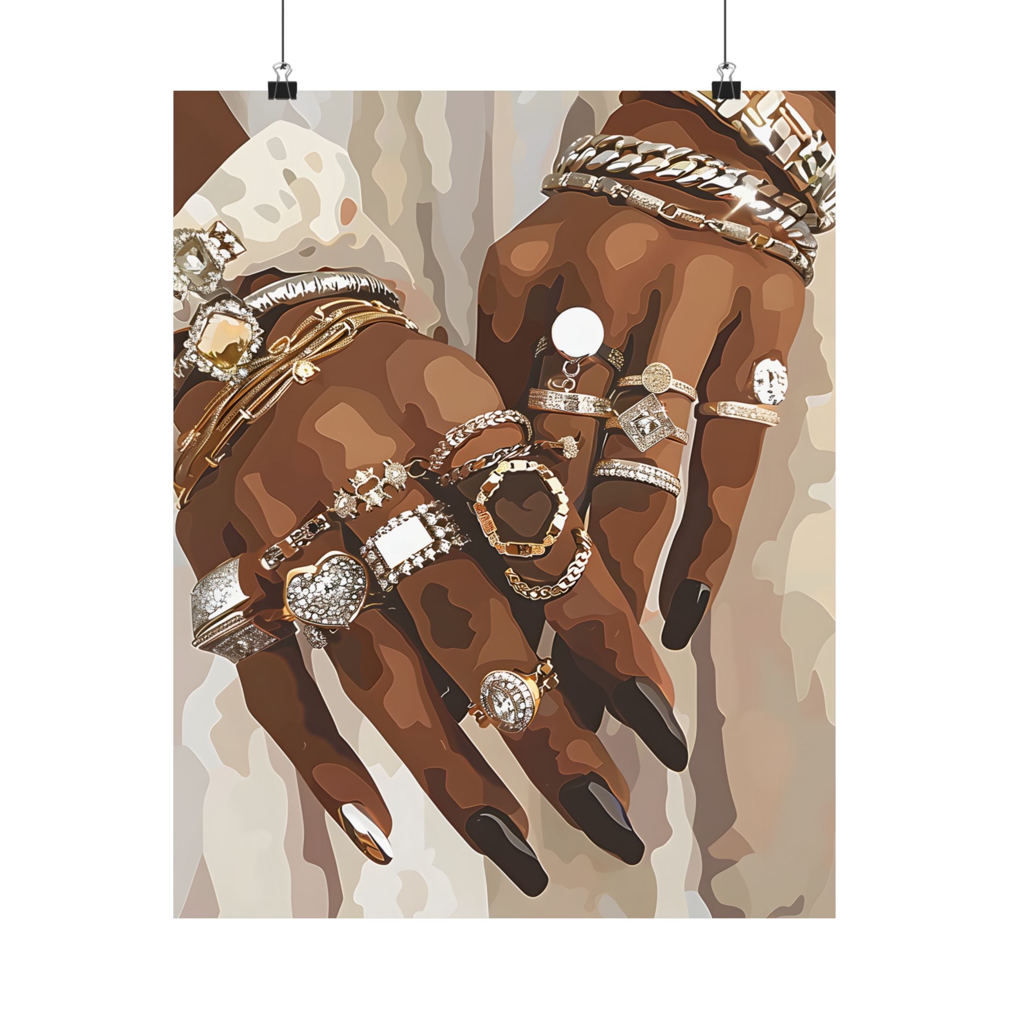 Layered Luxe Jewelry Hands