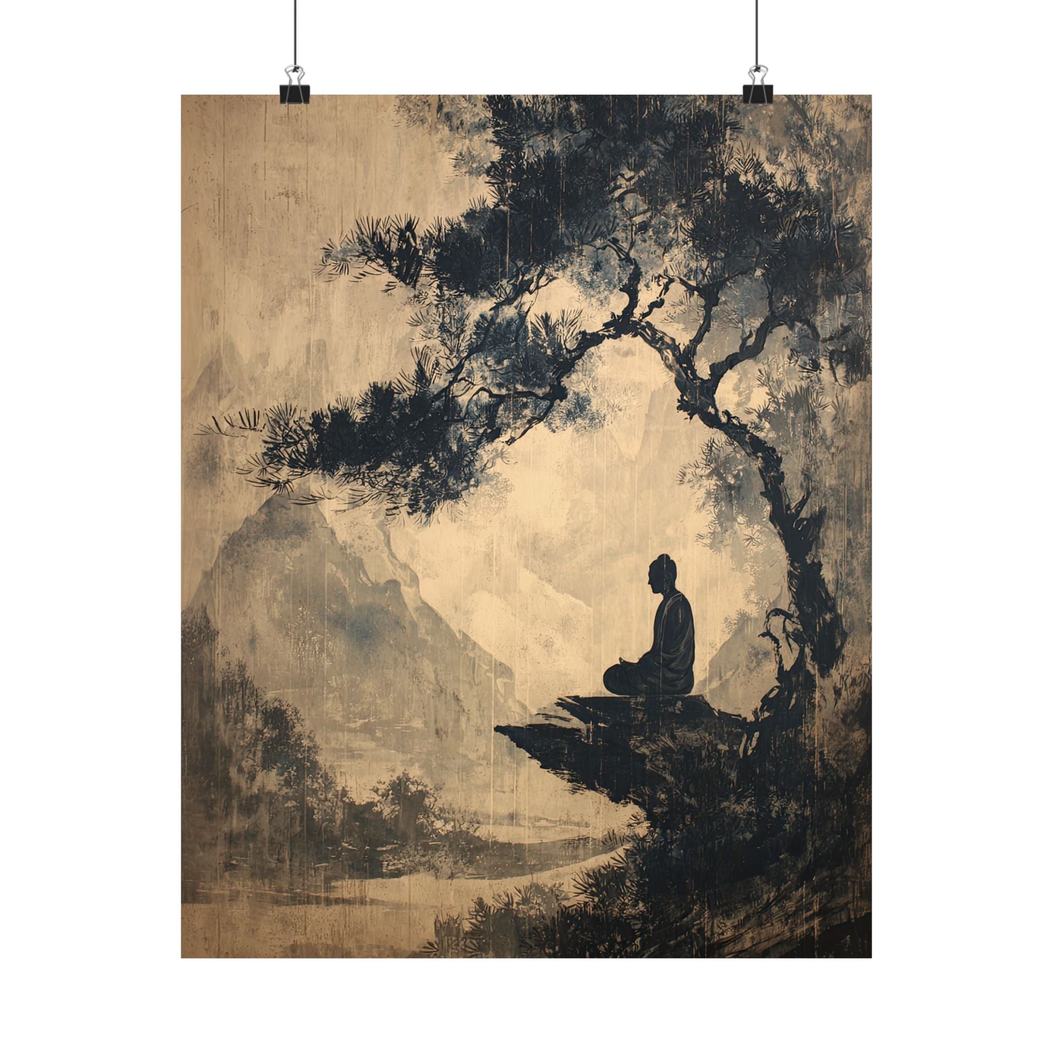 Mountain Tree Zen Silence