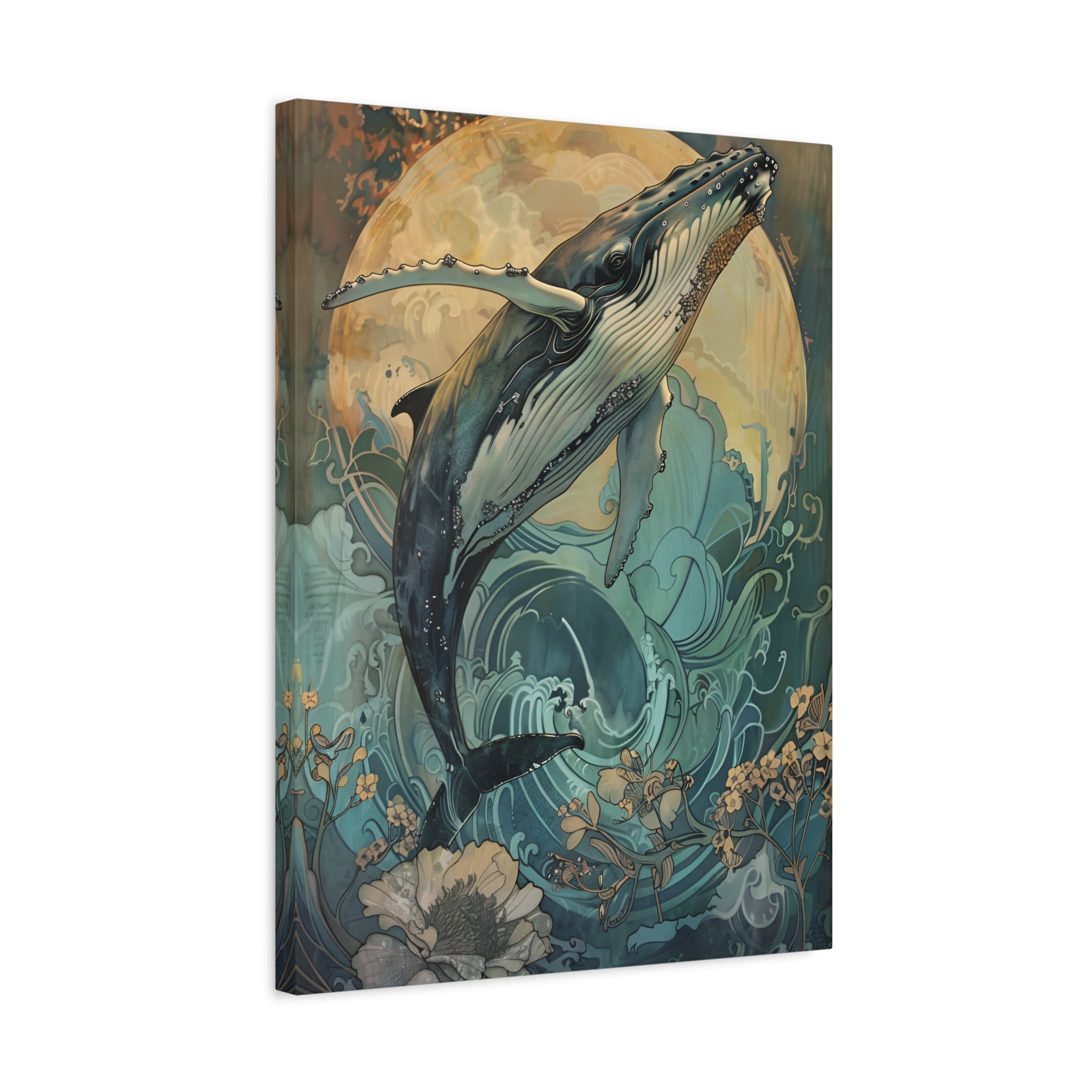 1.25" Matte Canvas - Moonrise Humpback Bloom