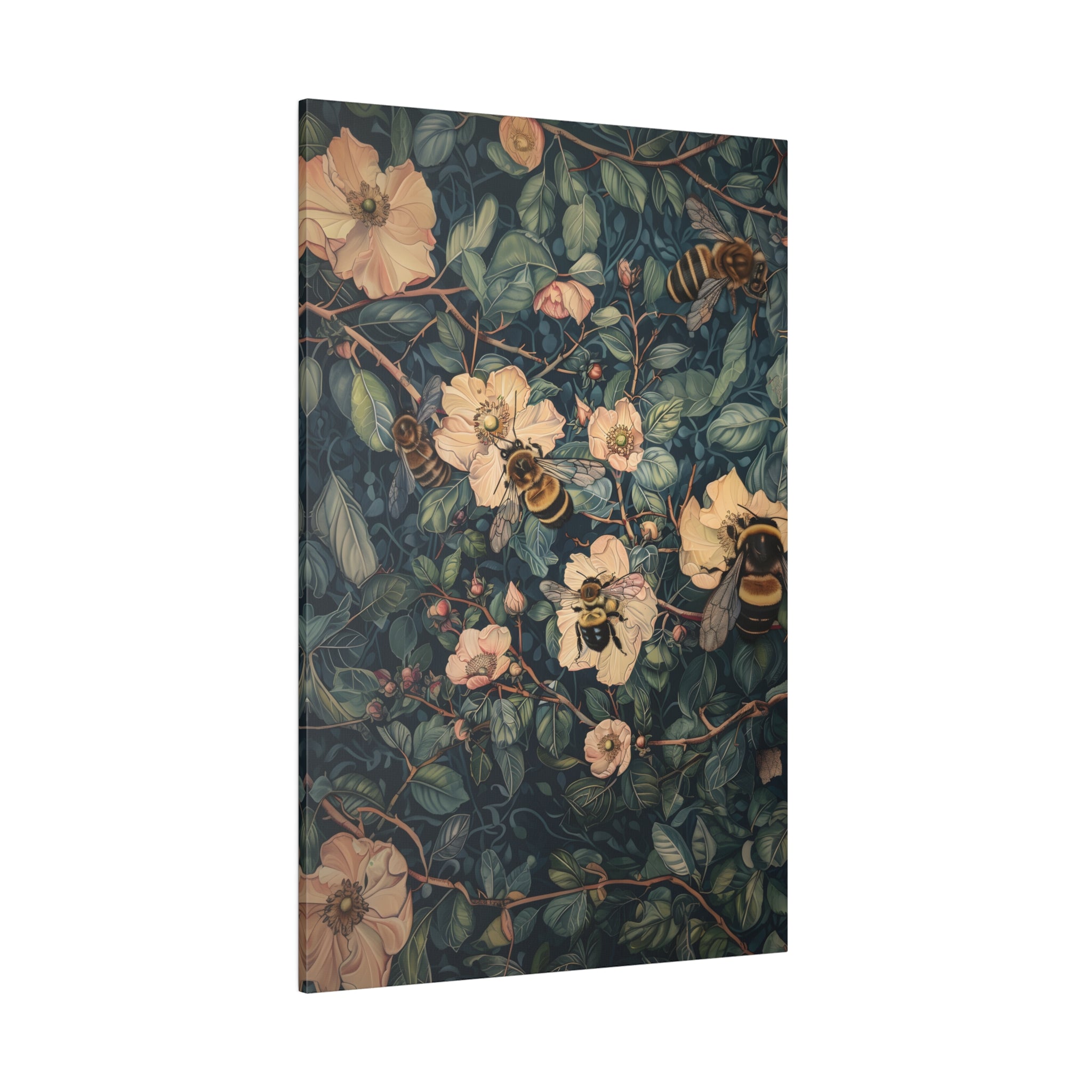 .75" Matte Canvas - Buzzing Floral Symphony