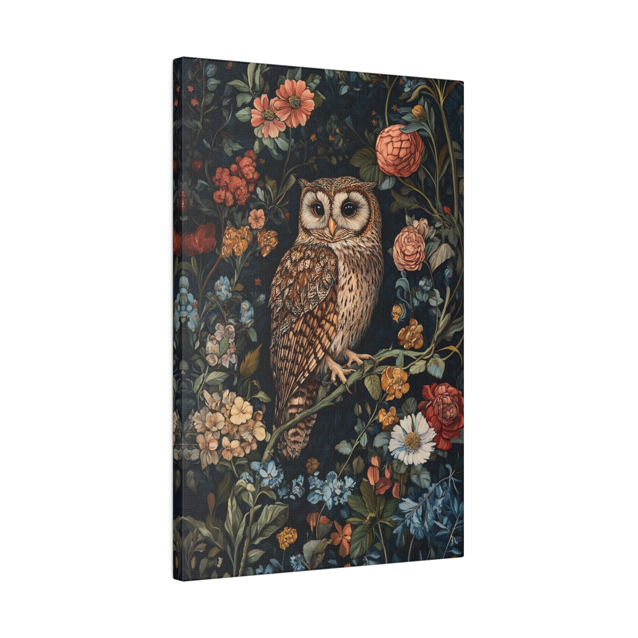 .75" Matte Canvas - Guardian of the Floral Night