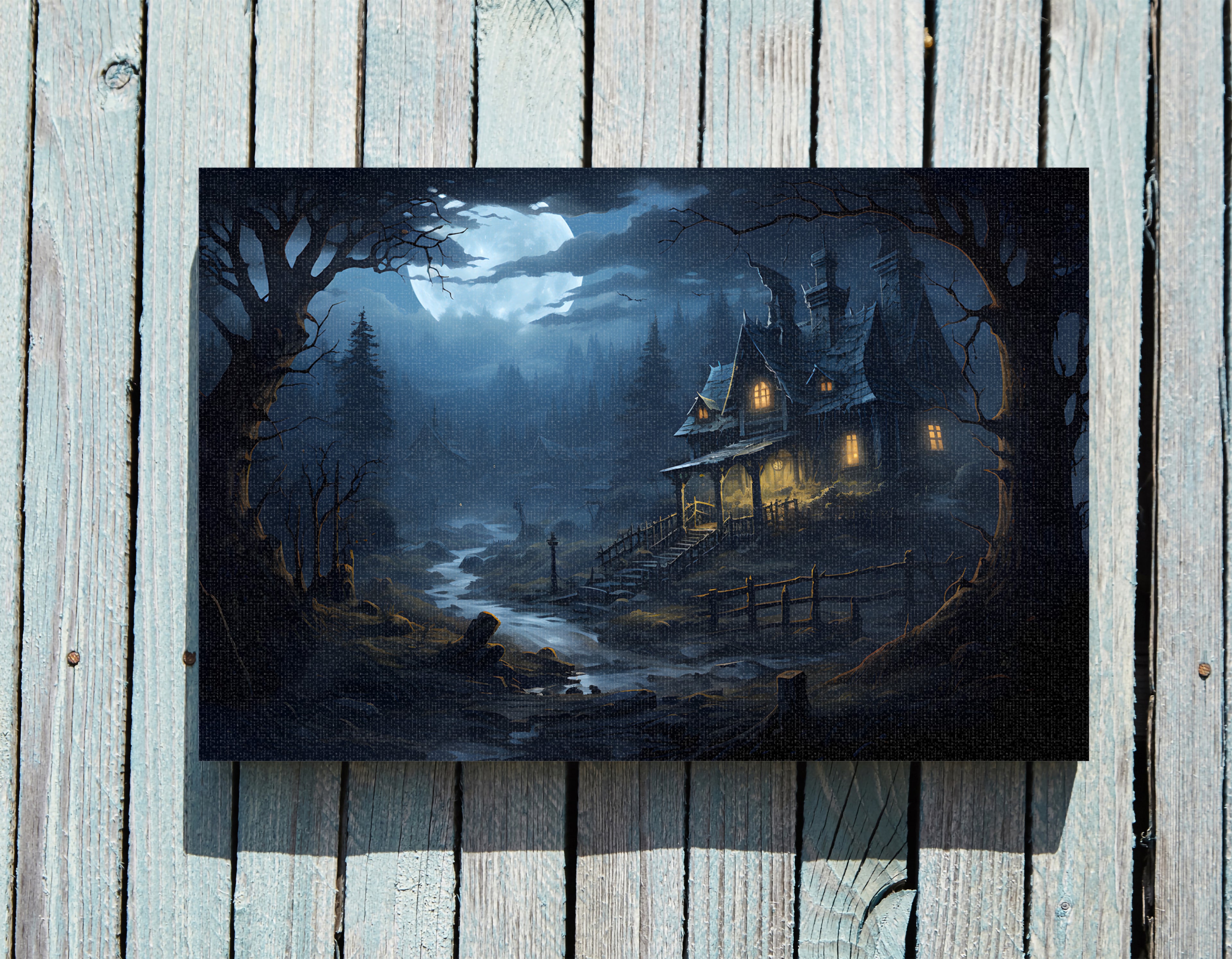 .75" Matte Canvas - Moonlit Whispers of Whimsigoth