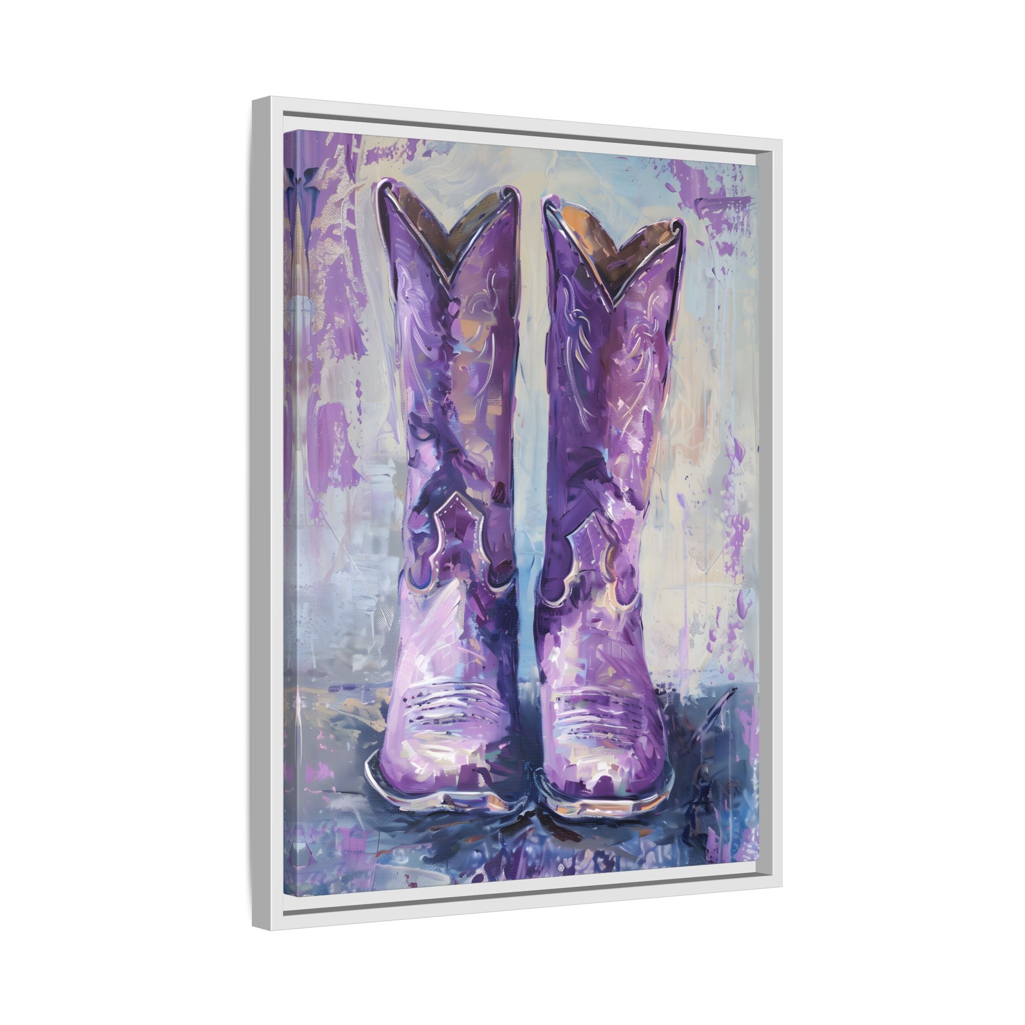 Framed Canvas - Violet Cowgirl Spirit