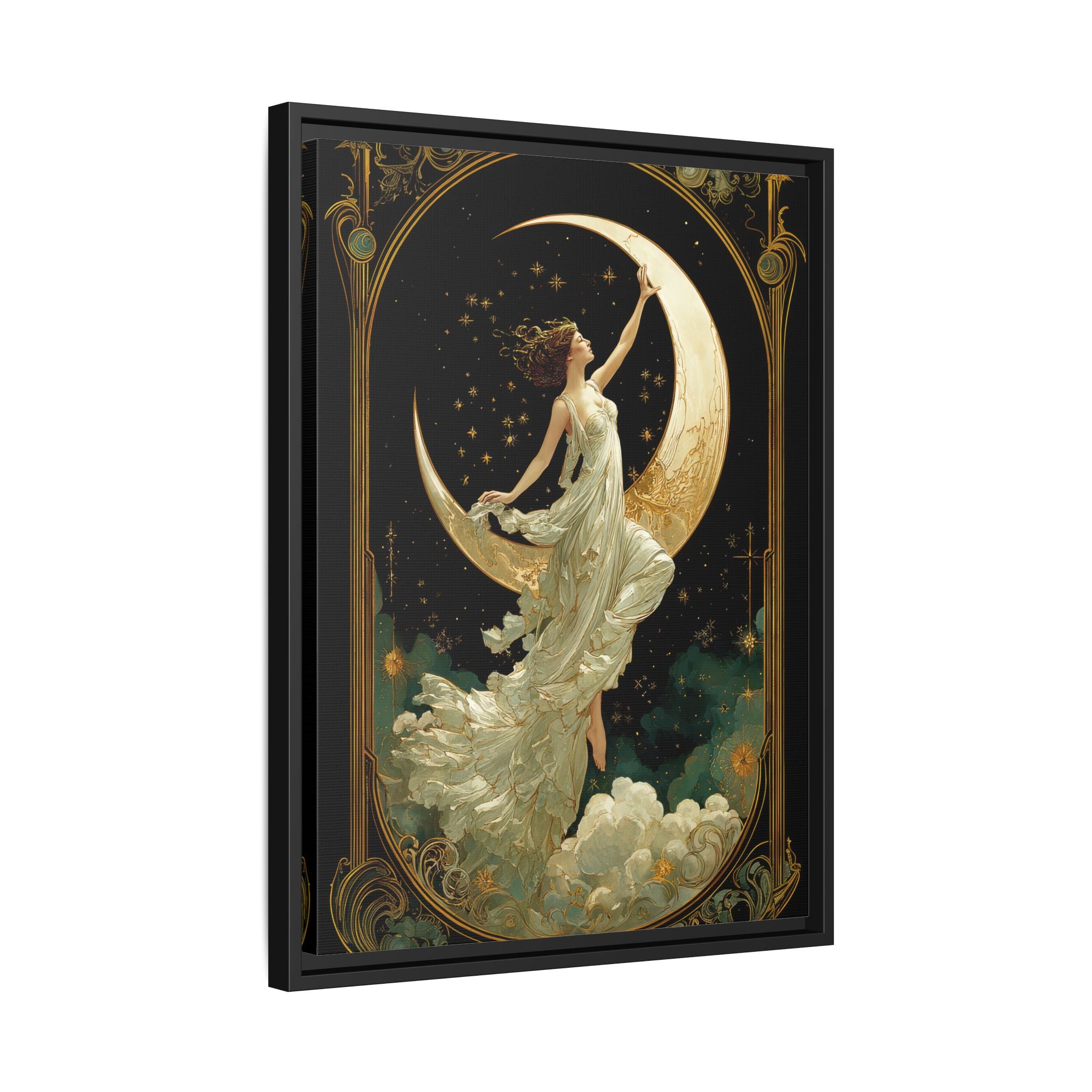 Framed Canvas - Moon Goddess Ascending