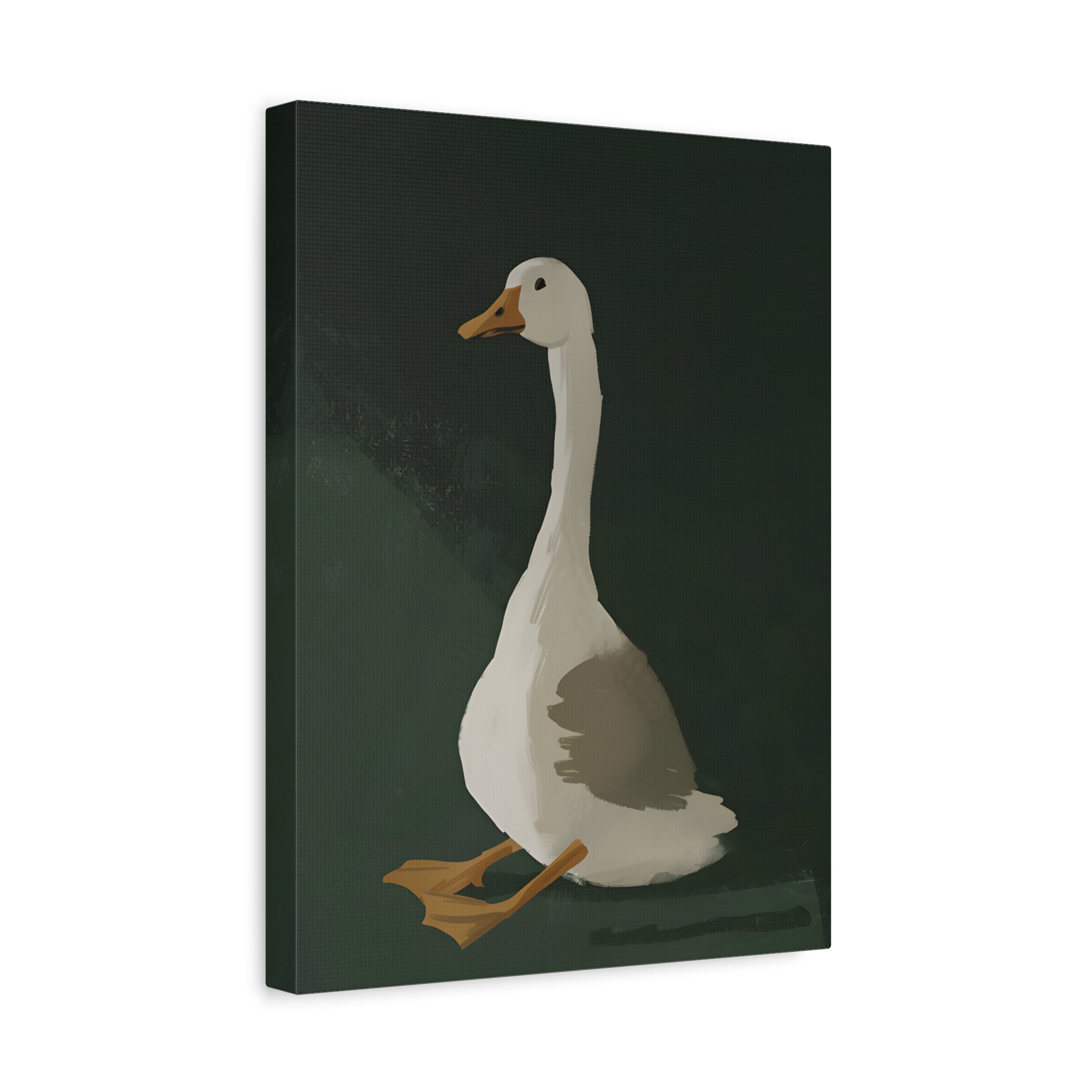 1.25" Matte Canvas - Sitting Goose in Spotlight