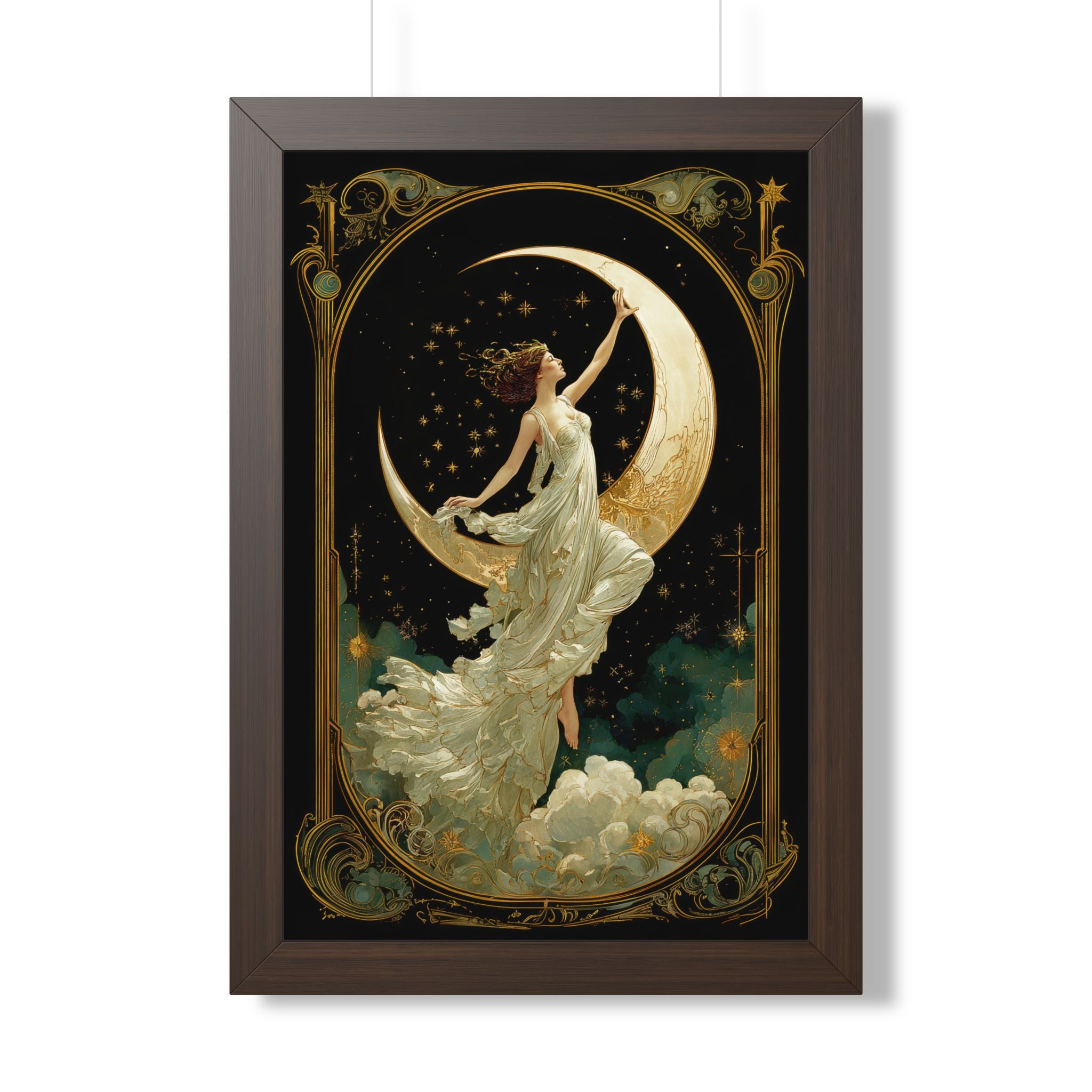 Framed Paper Print - Moon Goddess Ascending