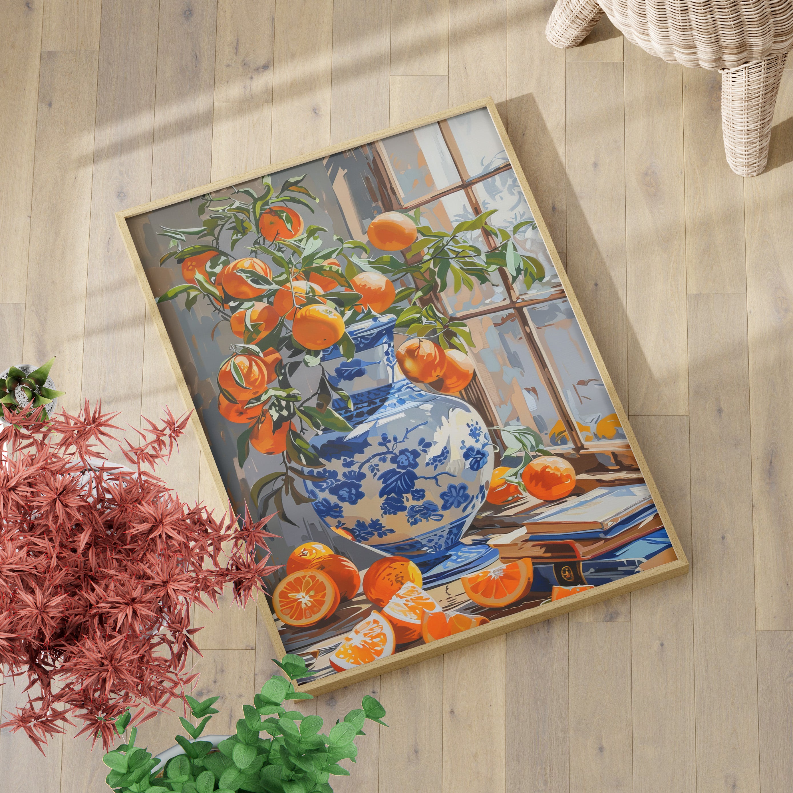 Sunlit Citrus & Porcelain