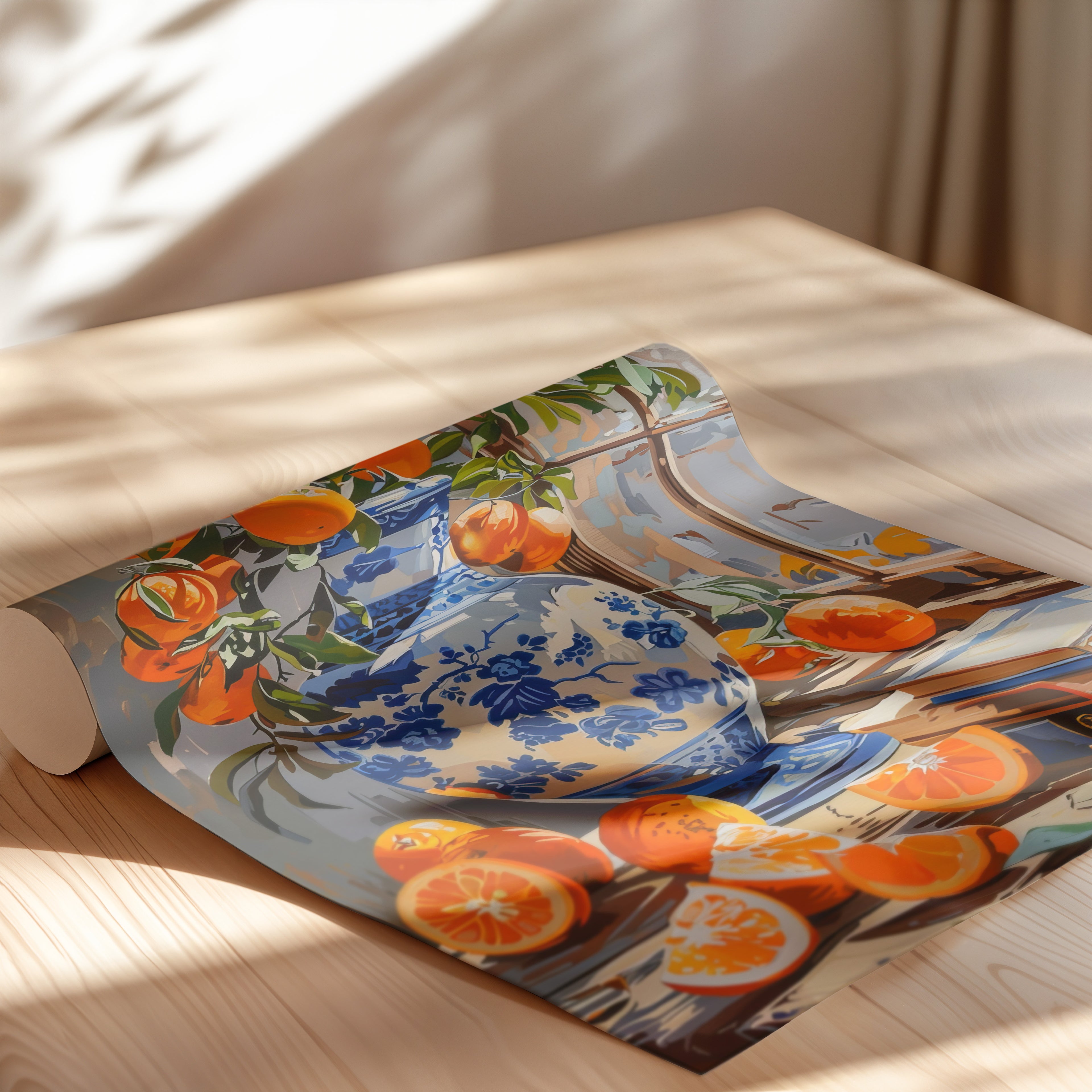 Sunlit Citrus & Porcelain