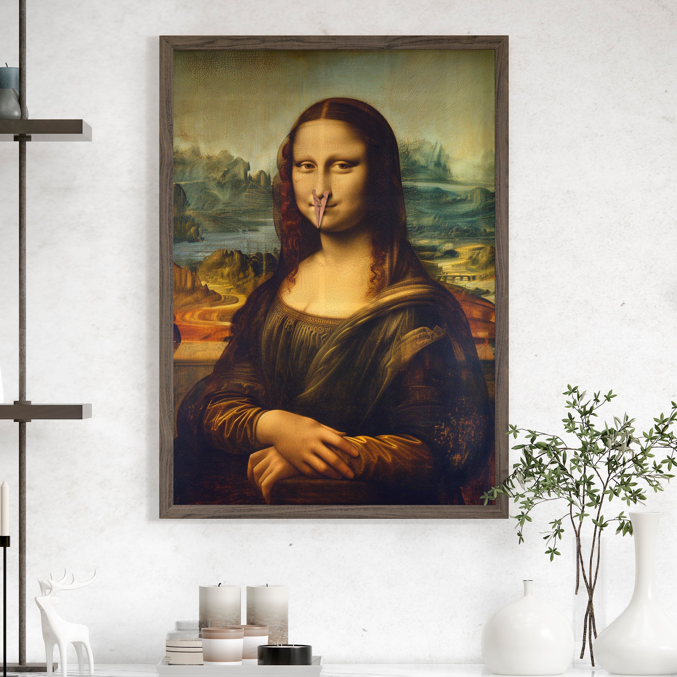 Mona Lisa Nose Peg Gag
