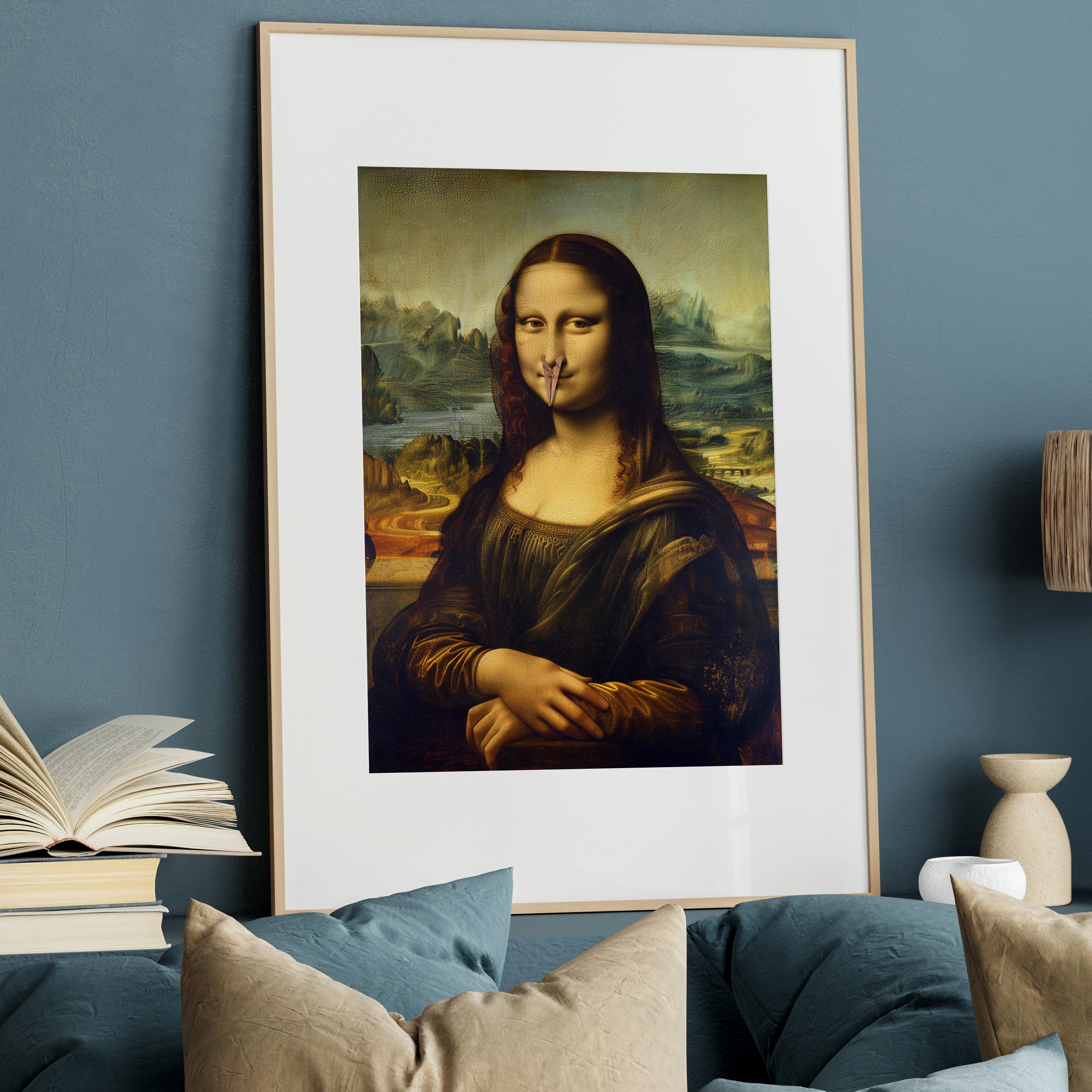 Mona Lisa Nose Peg Gag